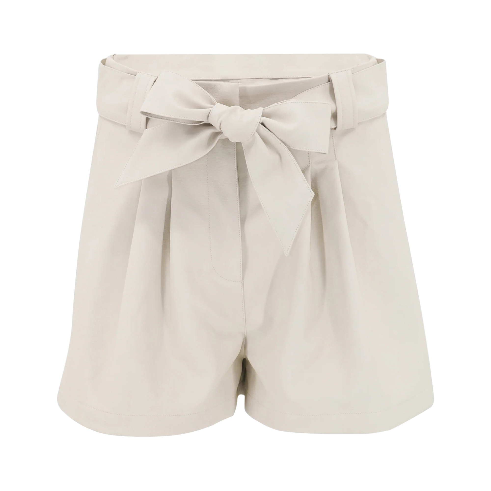 Indigo Belted Vegan Leather Short