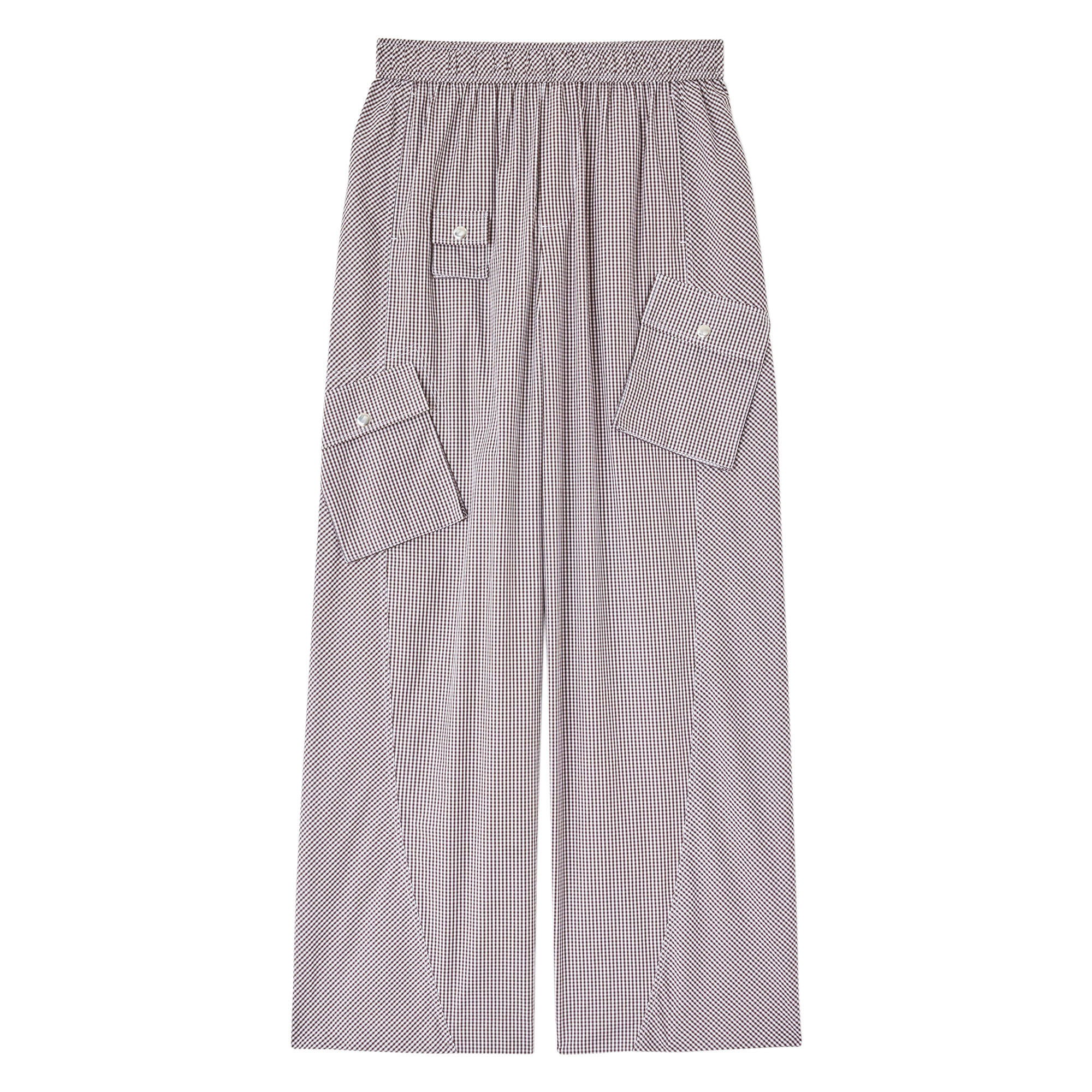 Check Cotton Cargo Pants