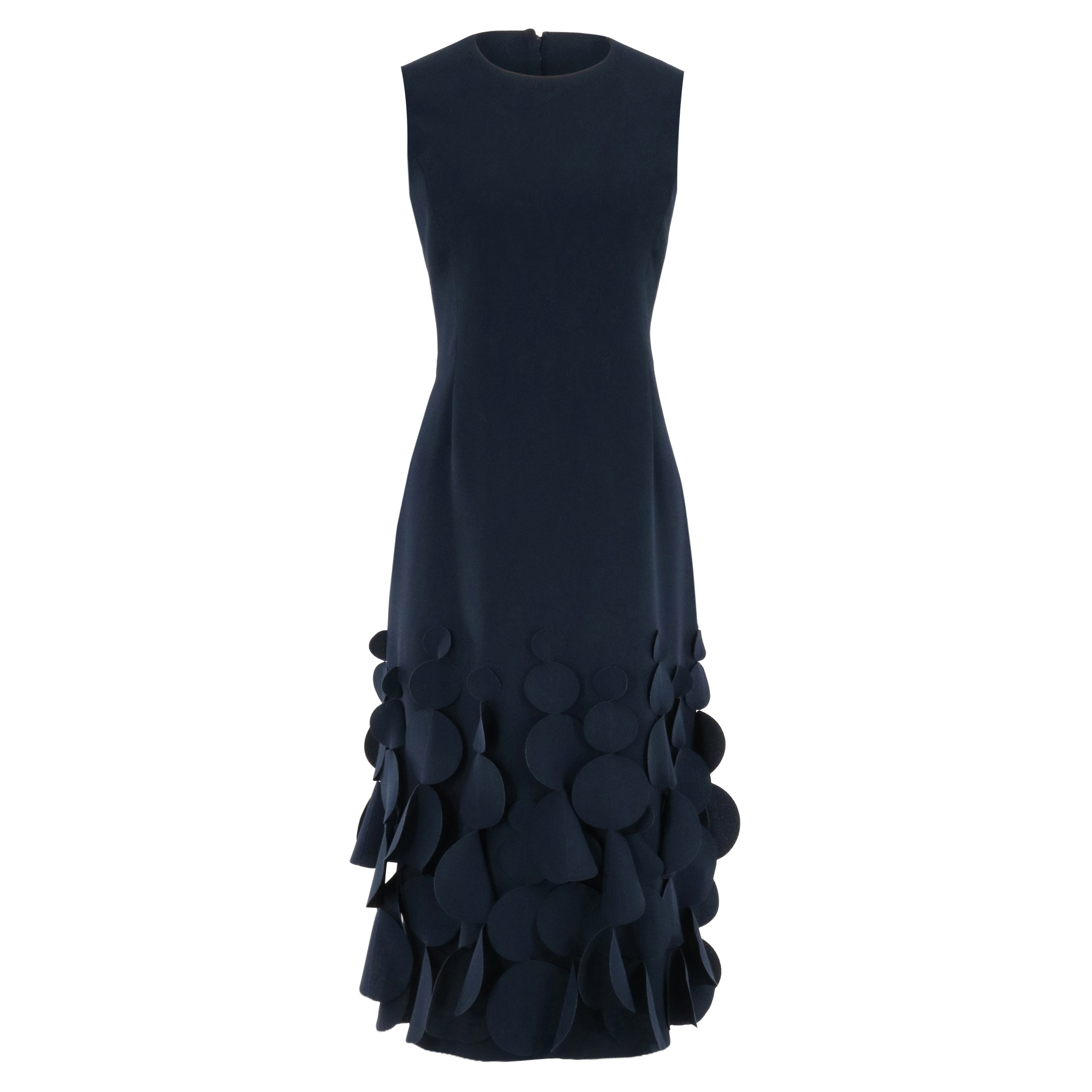 Sleeveless Jewel Neck Jackie Dress With Swinging Disc Hem