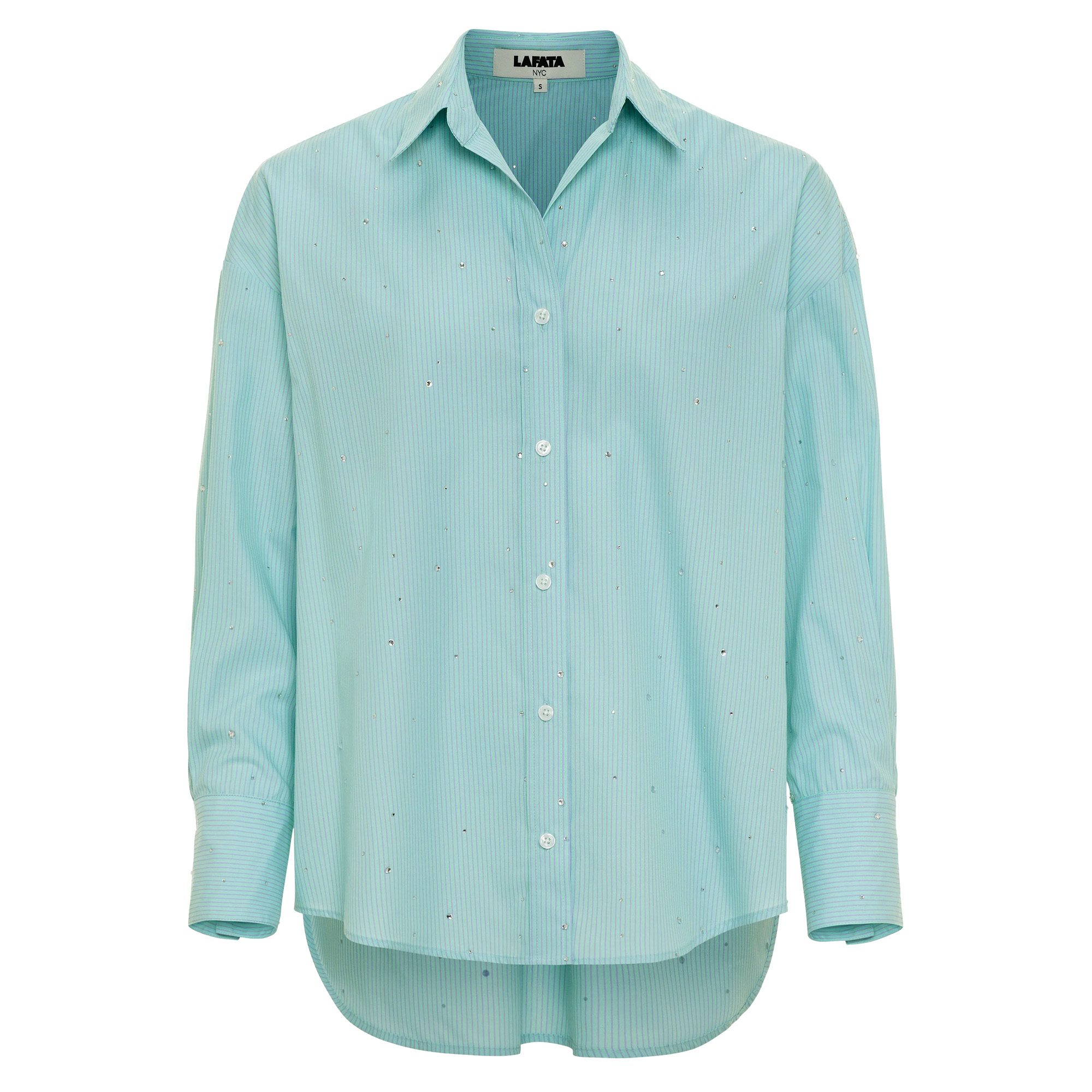 Frankie Long Sleeve Crystal Stripe Shirt