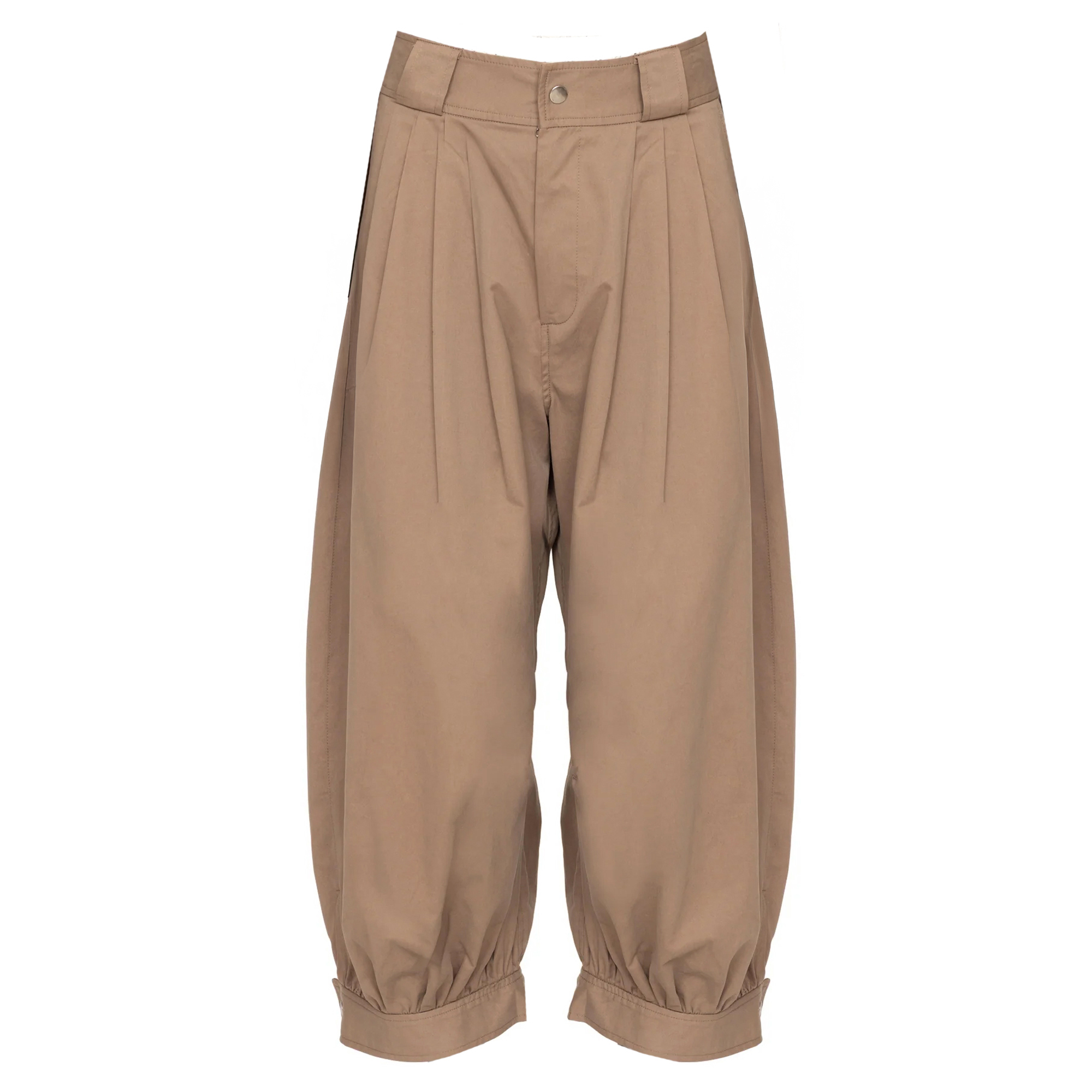 Lois Cropped Twill Balloon Pants