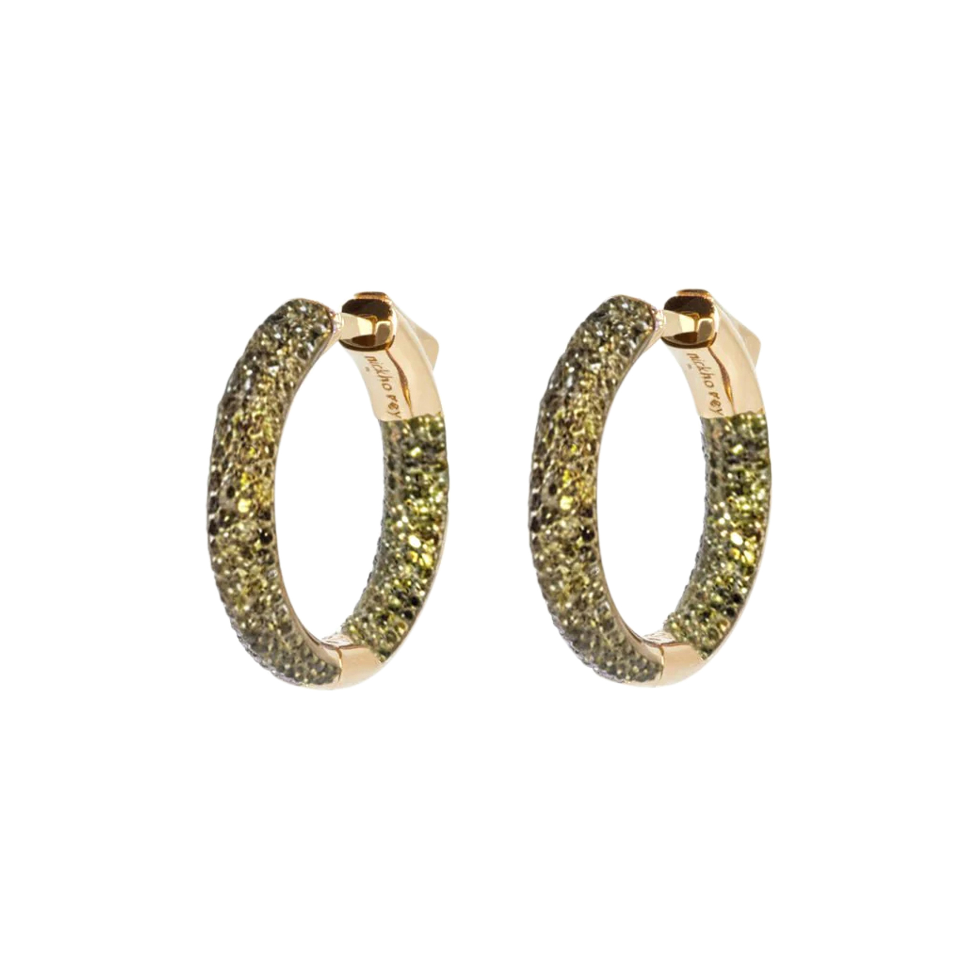 Mini Tire Hoop Earrings