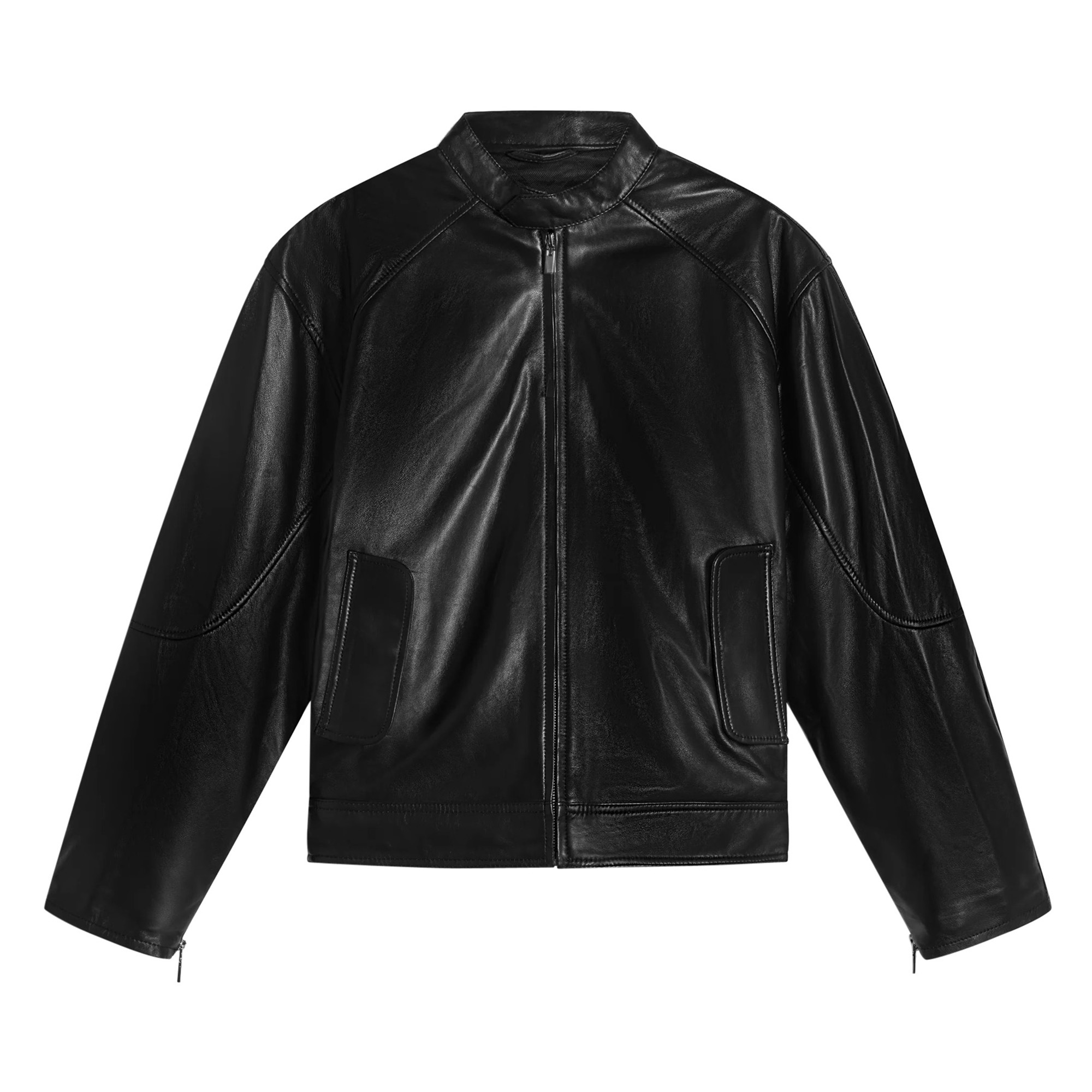Domenico Leather Bomber Jacket