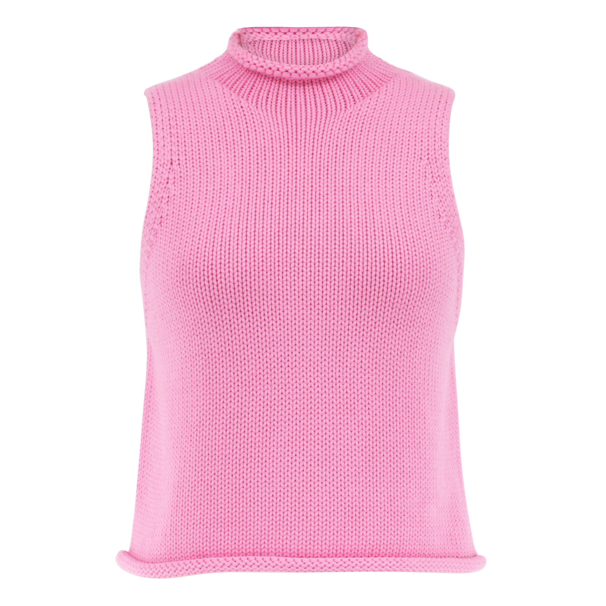Giada Roll Neck Knit Tank Top