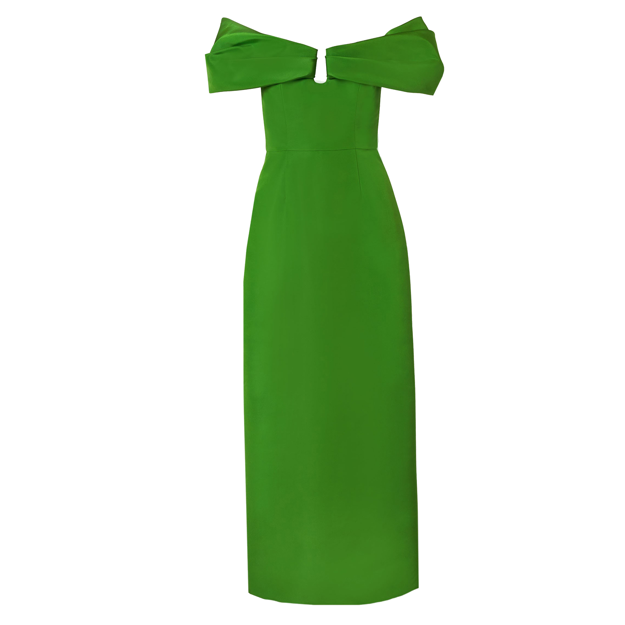Off-The-Shoulder Column Midi Dress