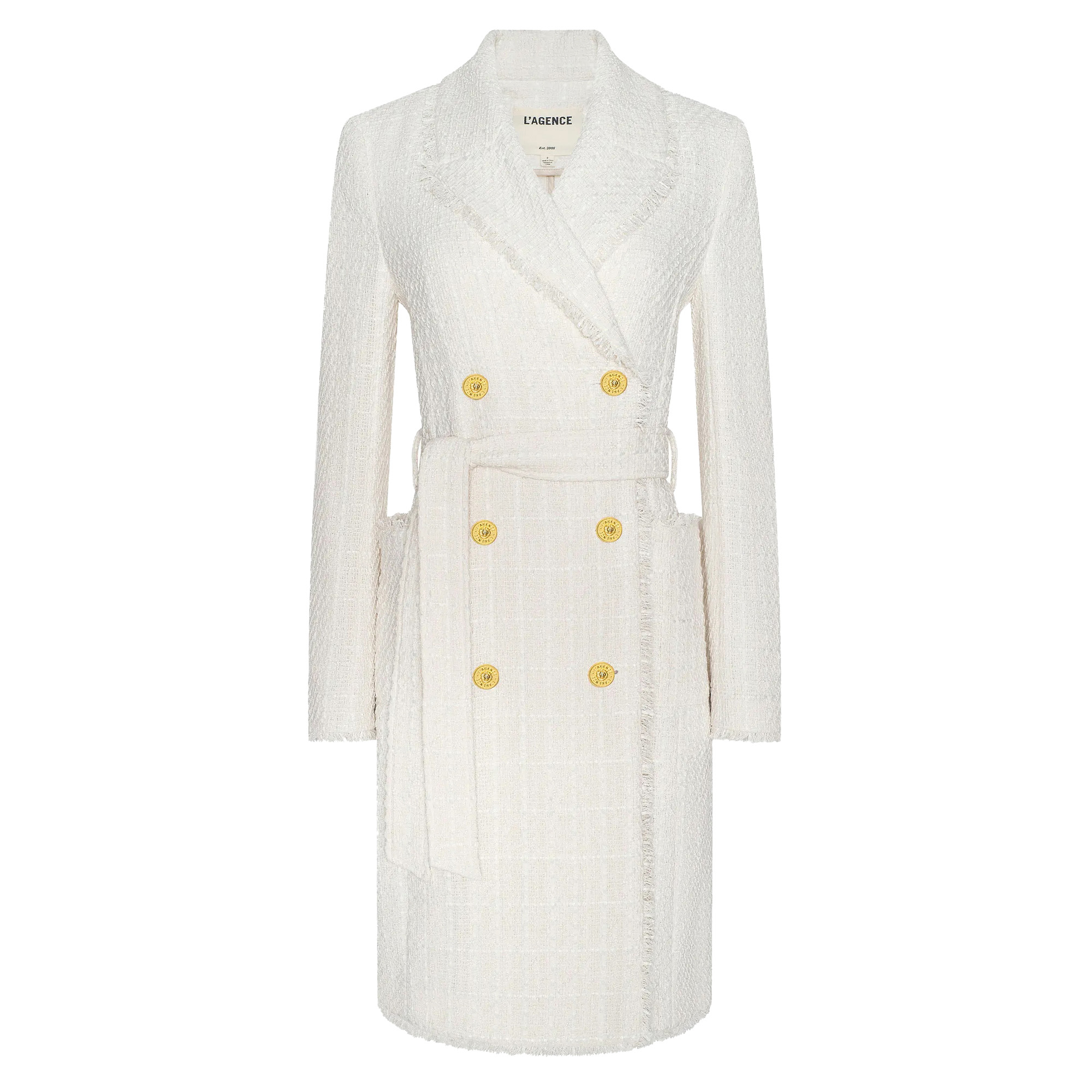 Cooper Unlined Tweed Trench Coat