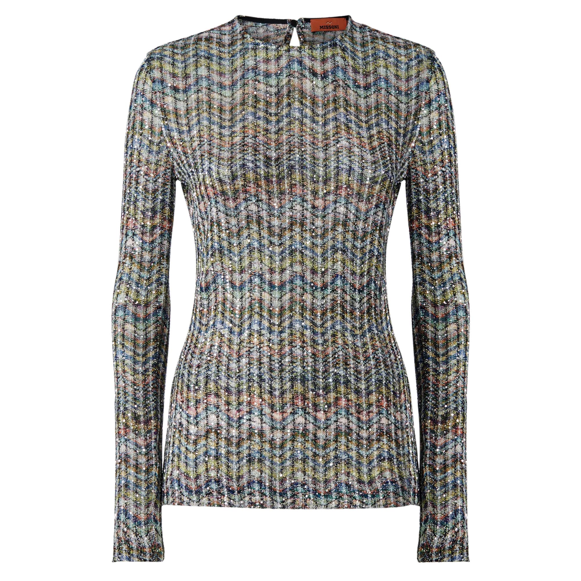 Crewneck Long Sleeve Knit Top