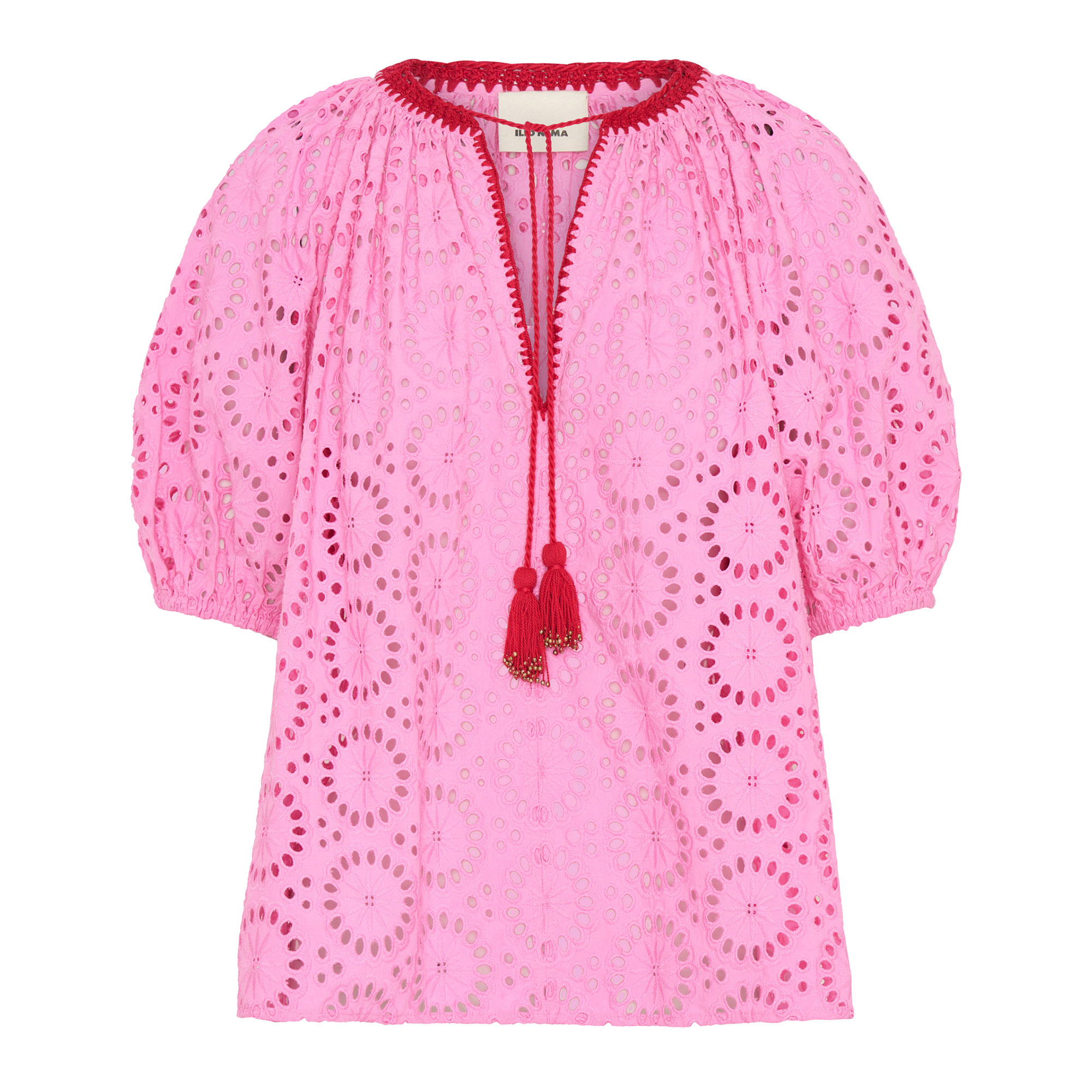 Lucidia Short Sleeve Eyelet Top