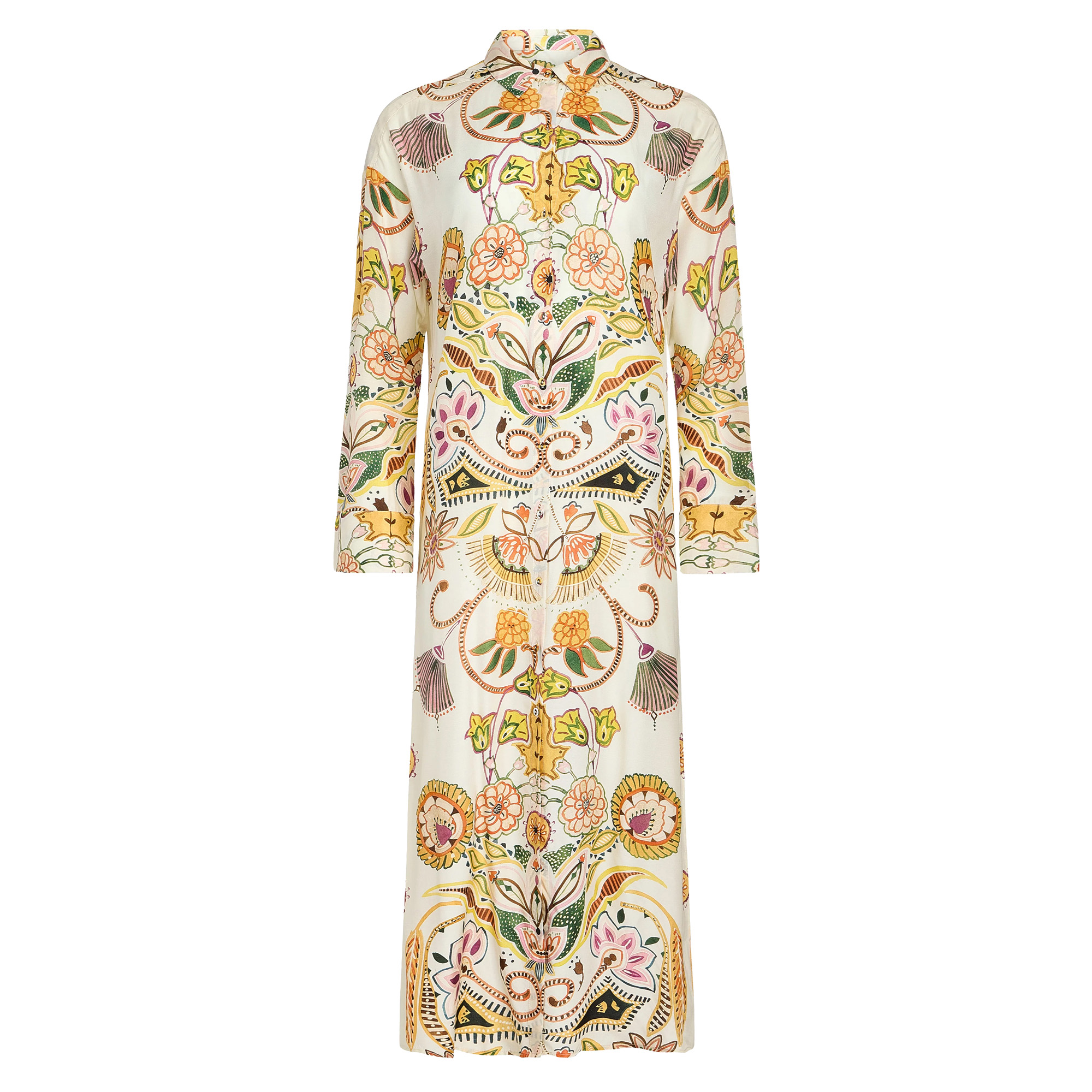 Marnie Long Sleeve Midi Shirt Dress