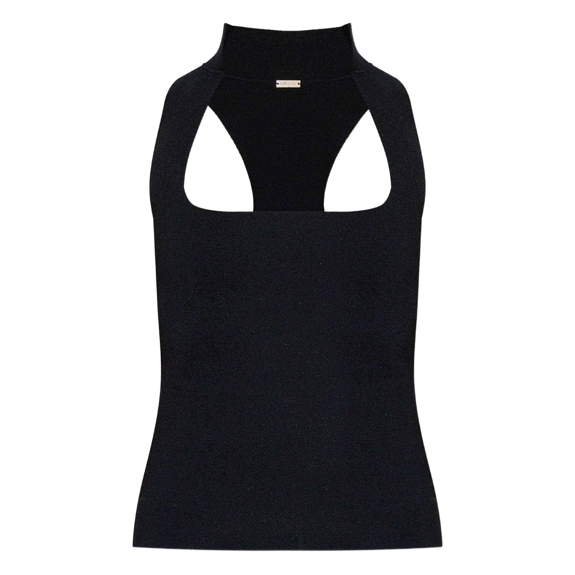 Lakshmi Sleeveless Squareneck Knit Top