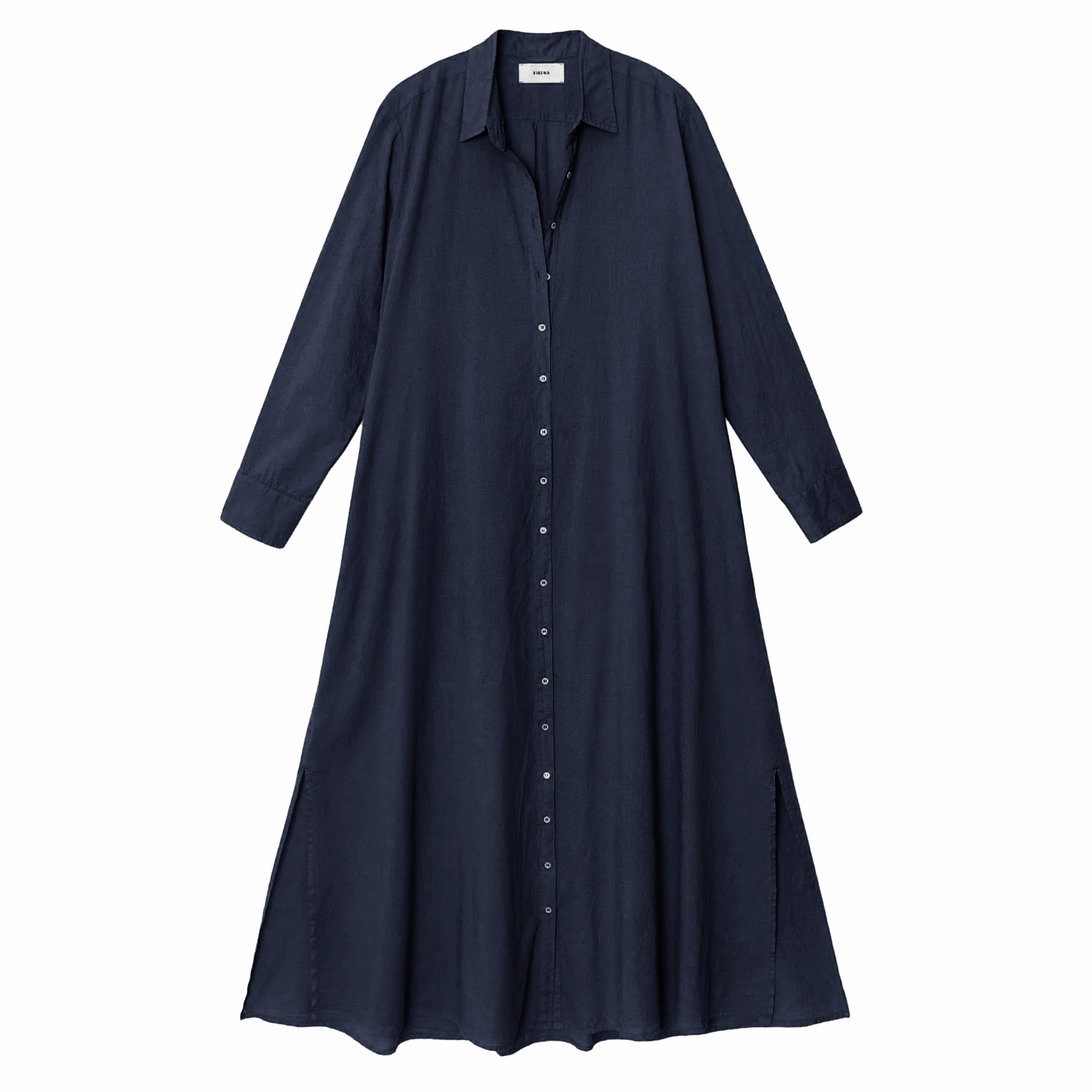 Boden Long Sleeve Button-Front Midi Dress
