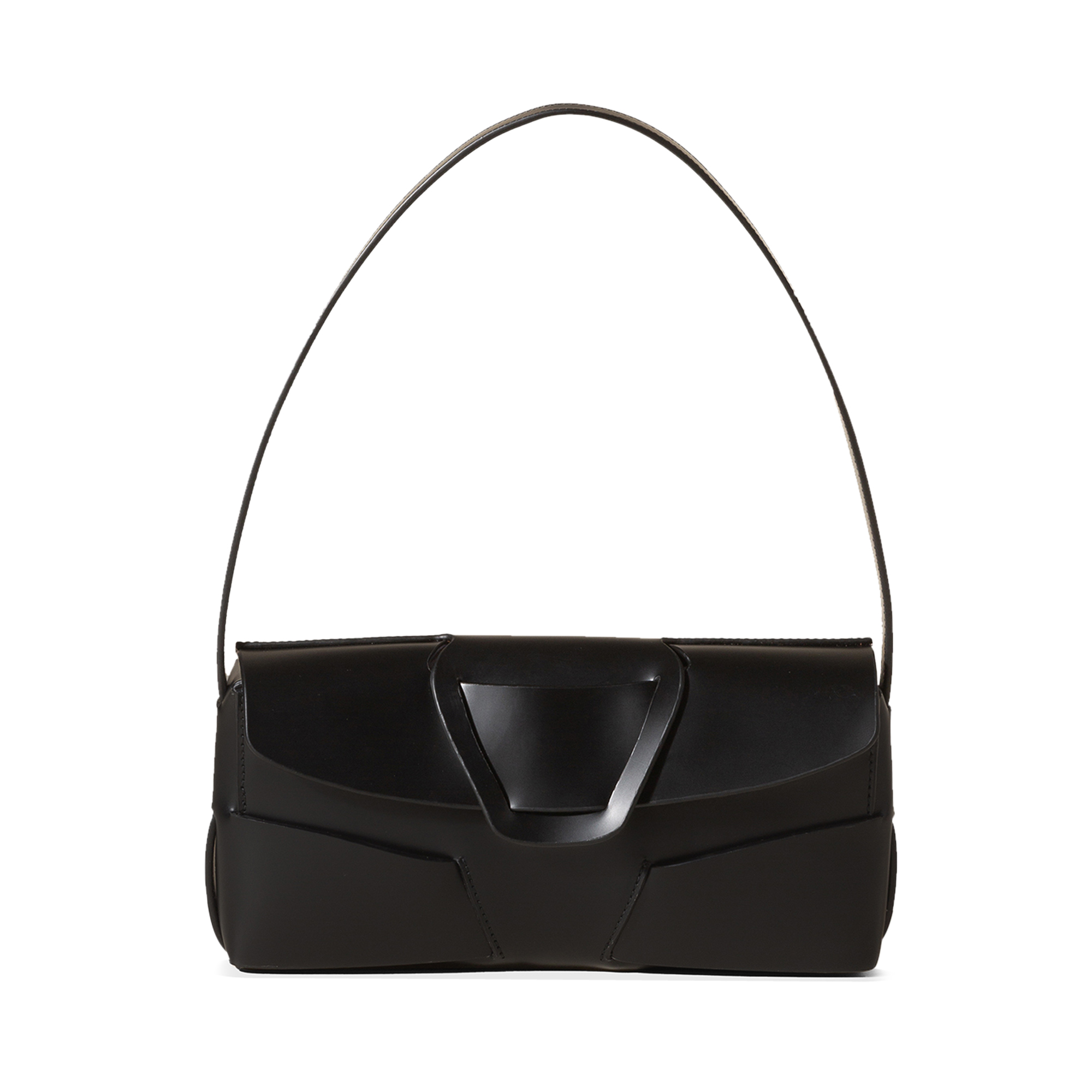 Mabra Woven Detailed Baguette Shoulder Bag