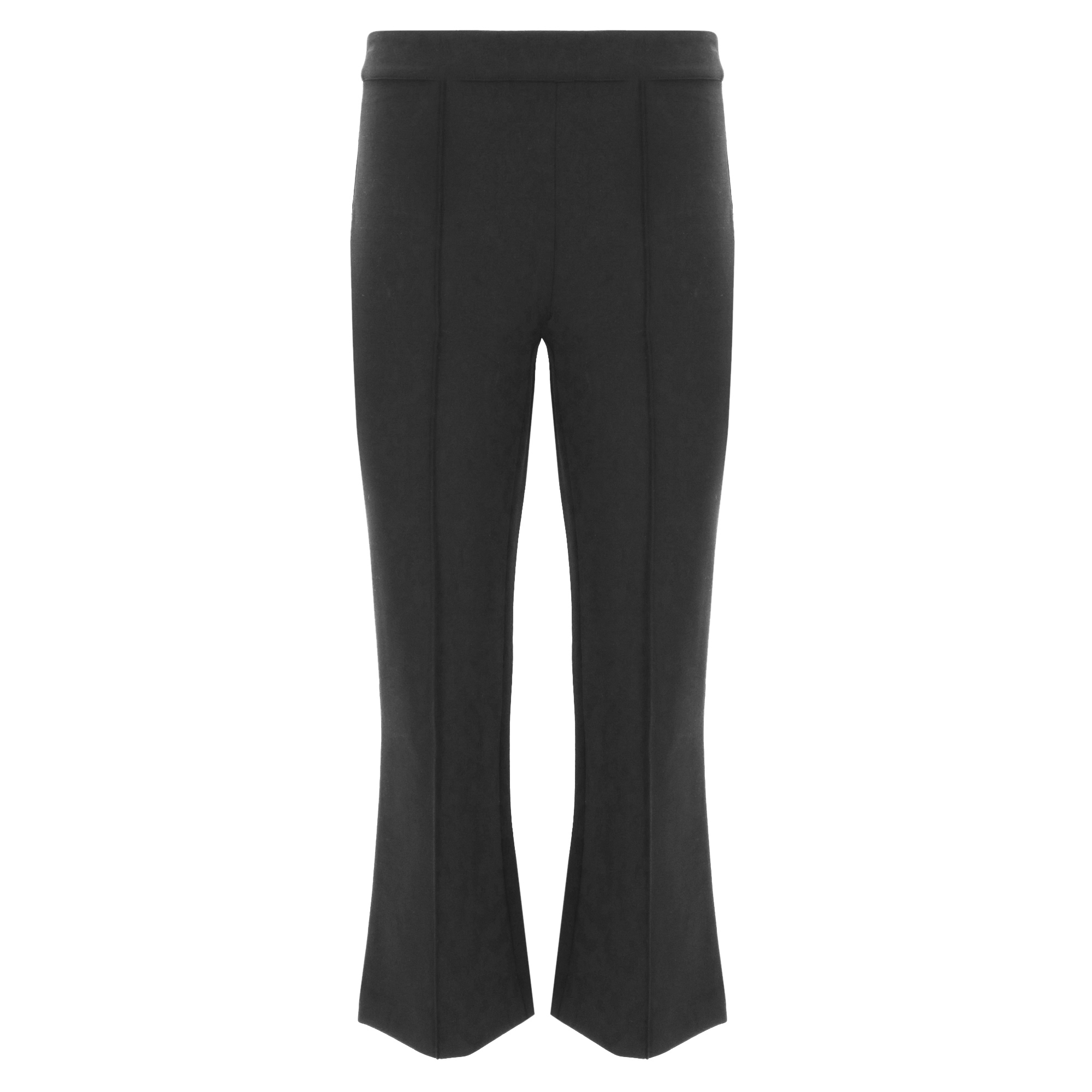 Niki Mid-Rise Pintuck Crop Flare Pant
