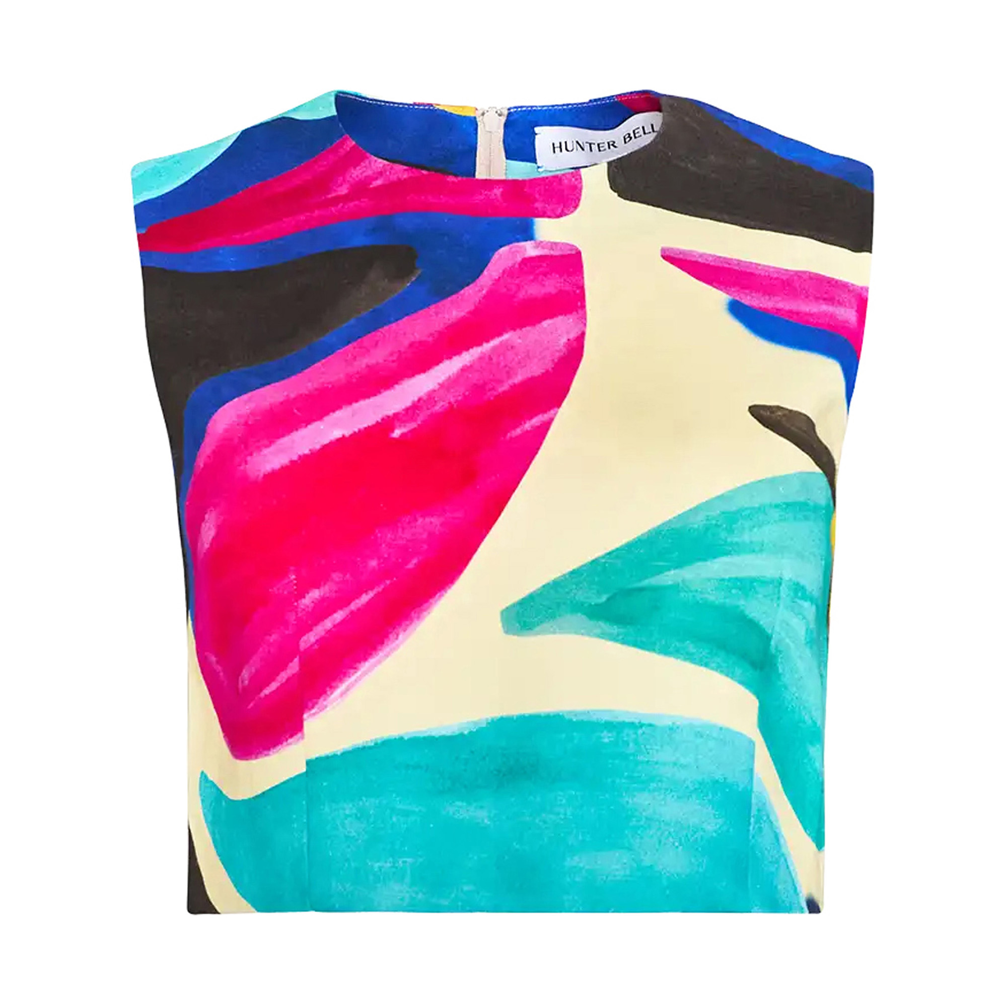Royce Color Blocked Sleeveless Crop Top