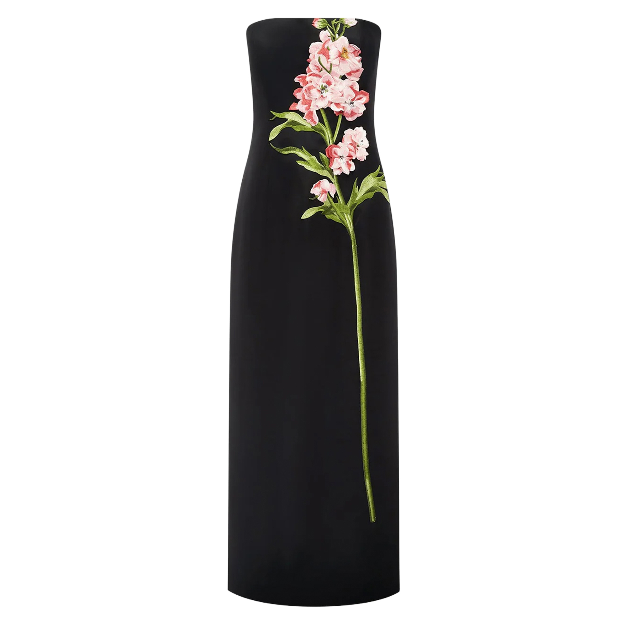 Rayna Strapless Embroidered Maxi Dress