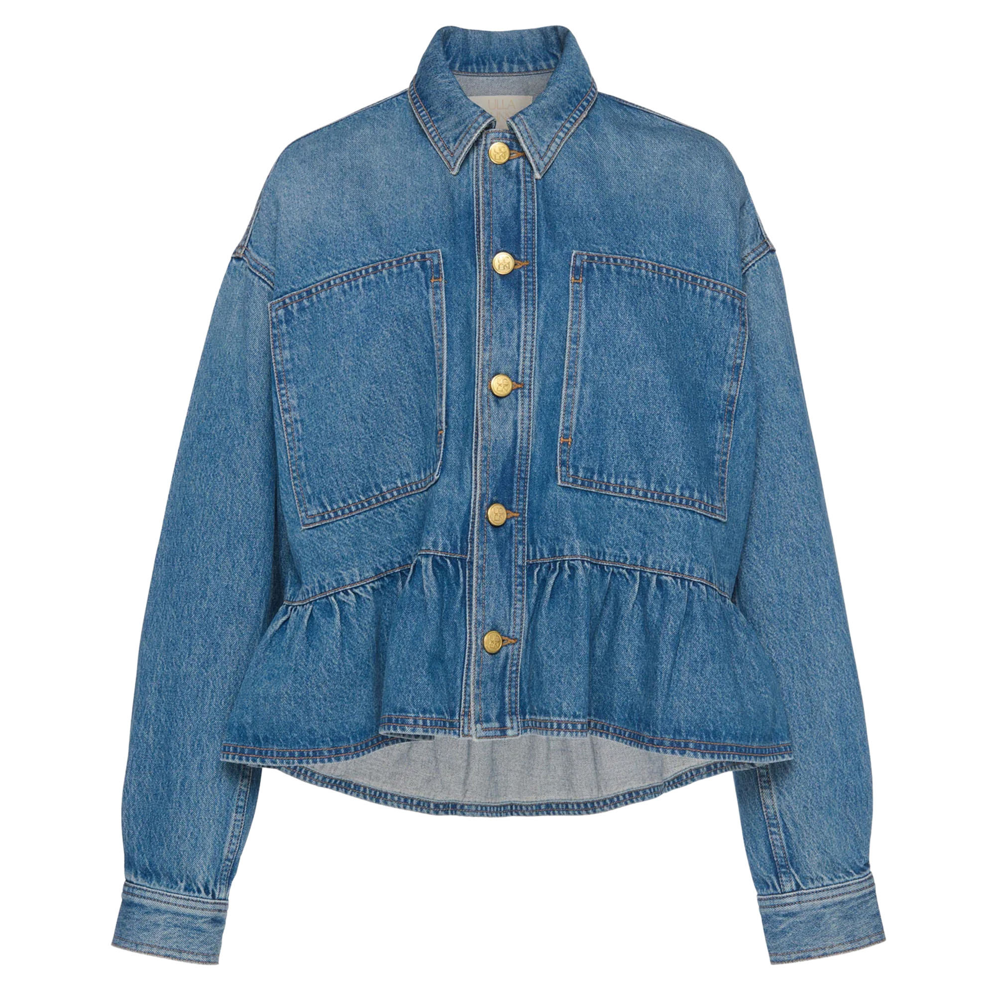 Arquette Denim Peplum Jacket