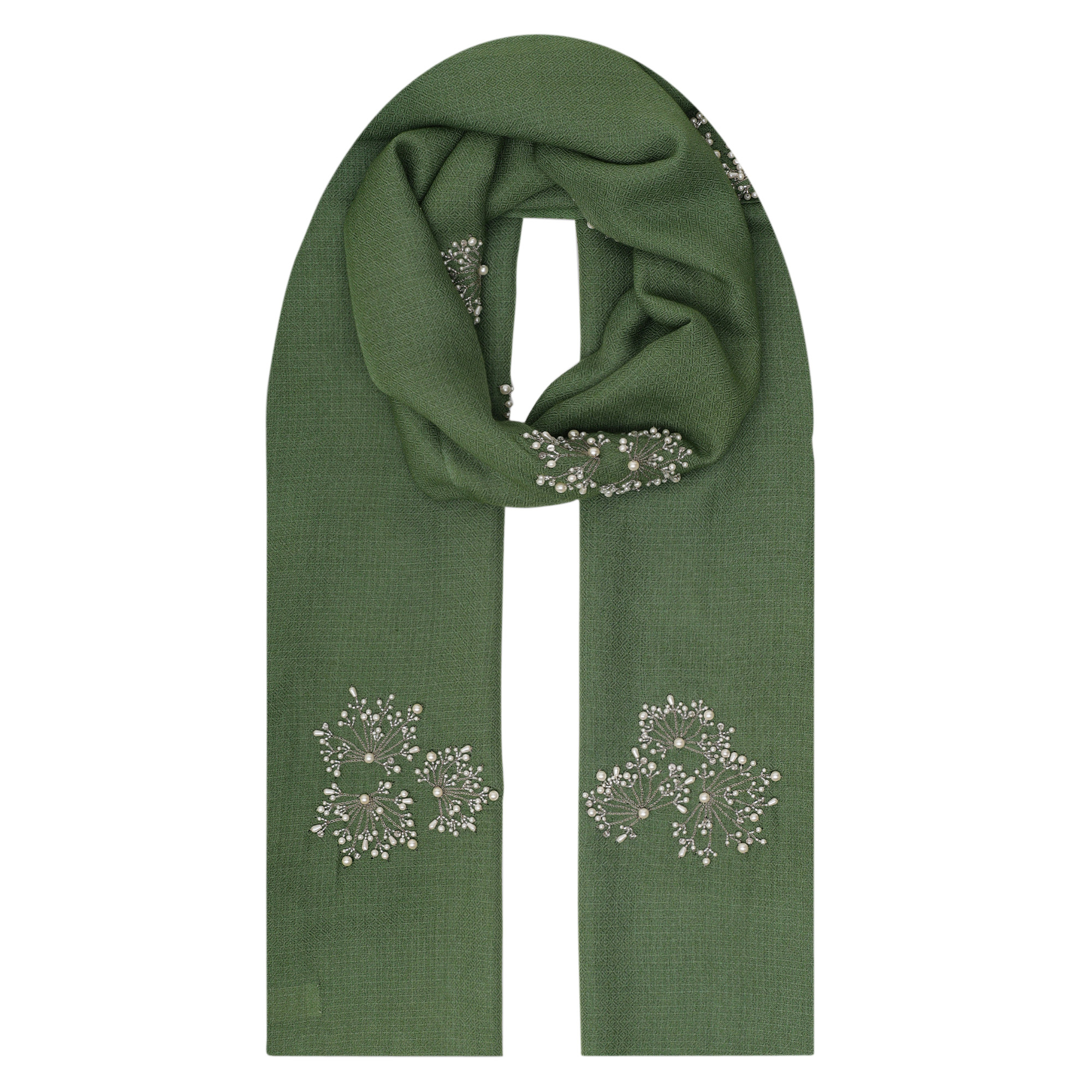 Moonlit Florals Merino Scarf