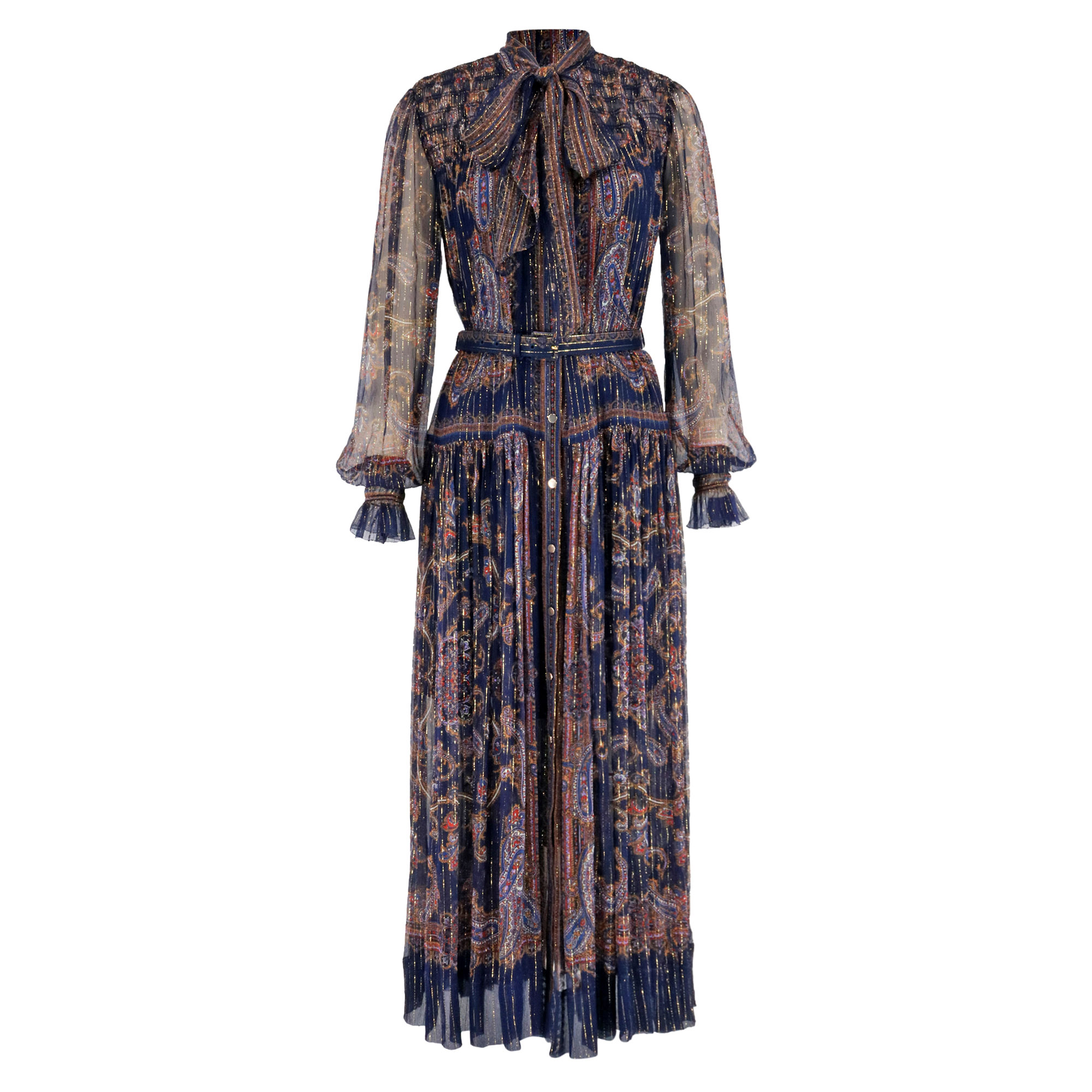 Printed Georgette Midi Dress