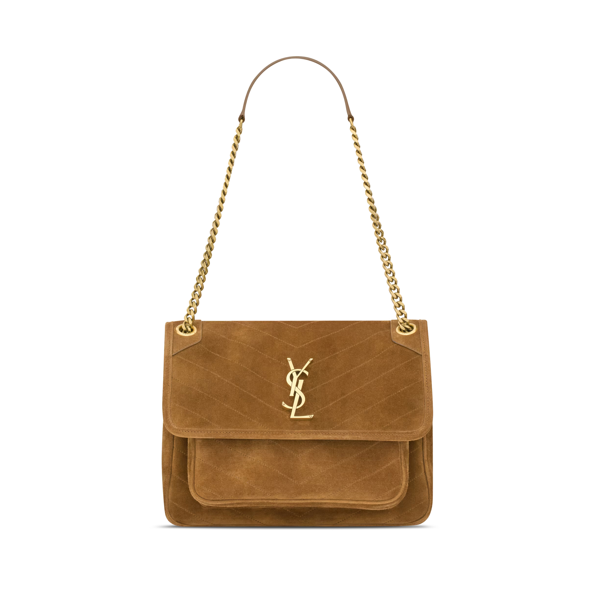 Suede Medium Niki Chain Bag