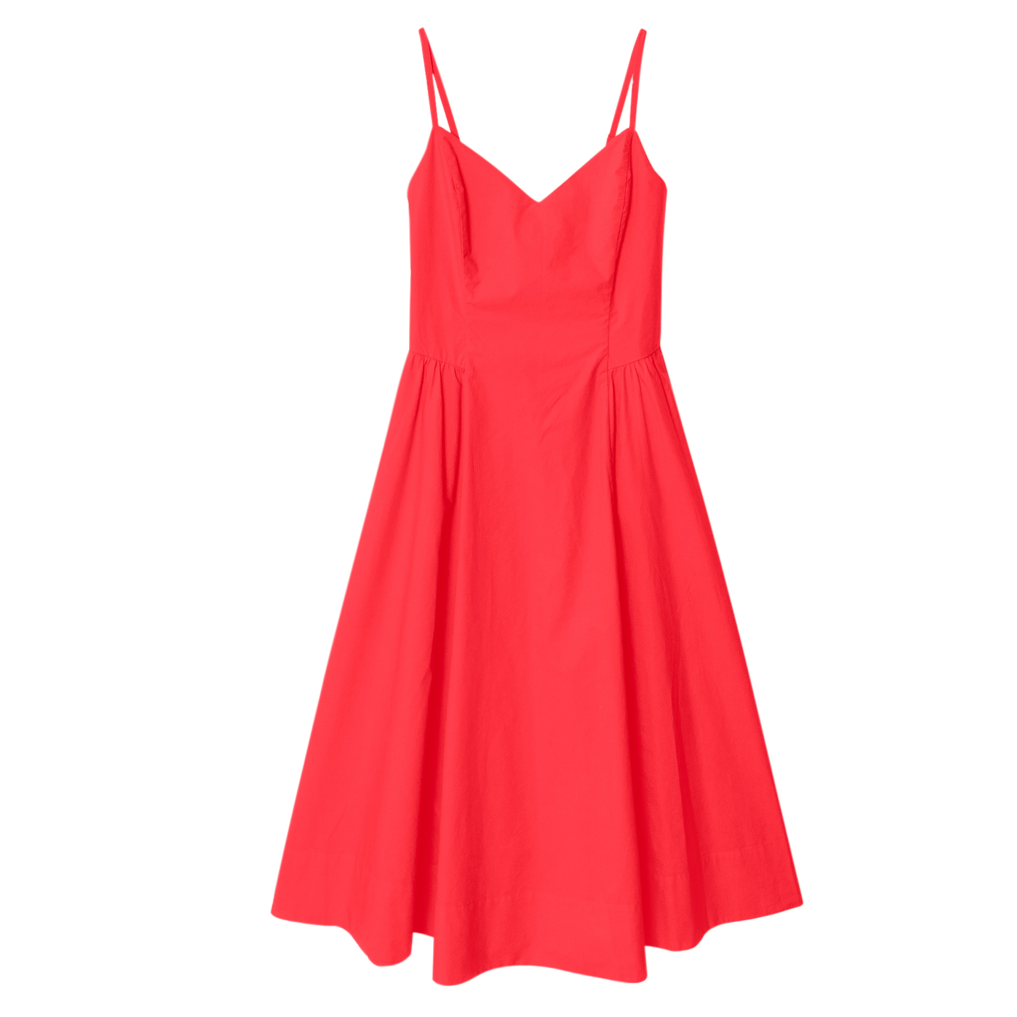 Bardot Sleeveless Poplin Midi Dress