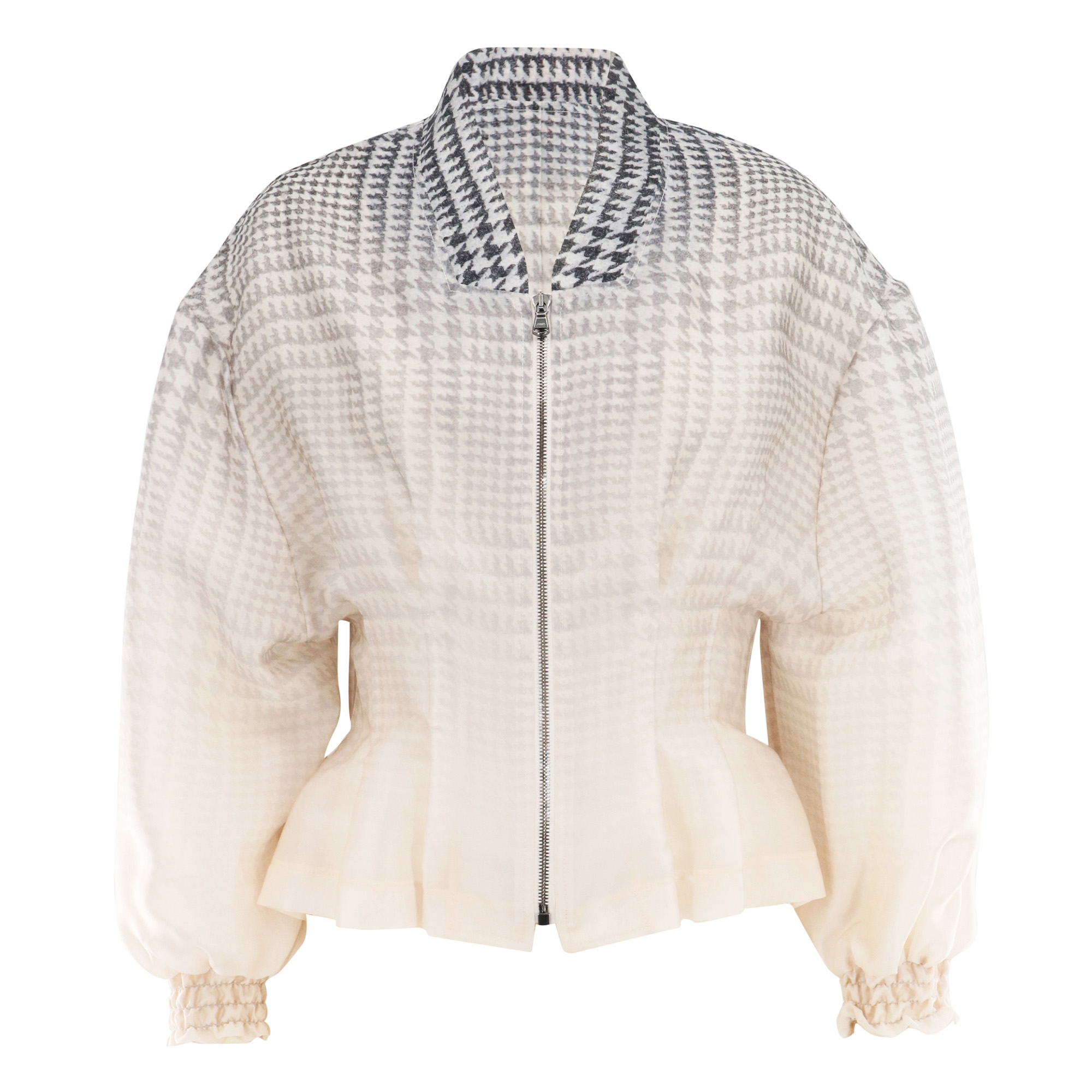 Nipped Waist Bomber Jacket