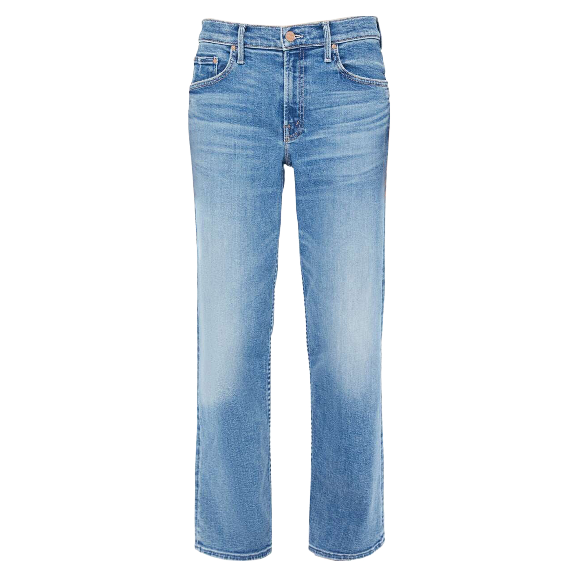 The Newbie Ankle Mid-Rise Straight-Leg Jean