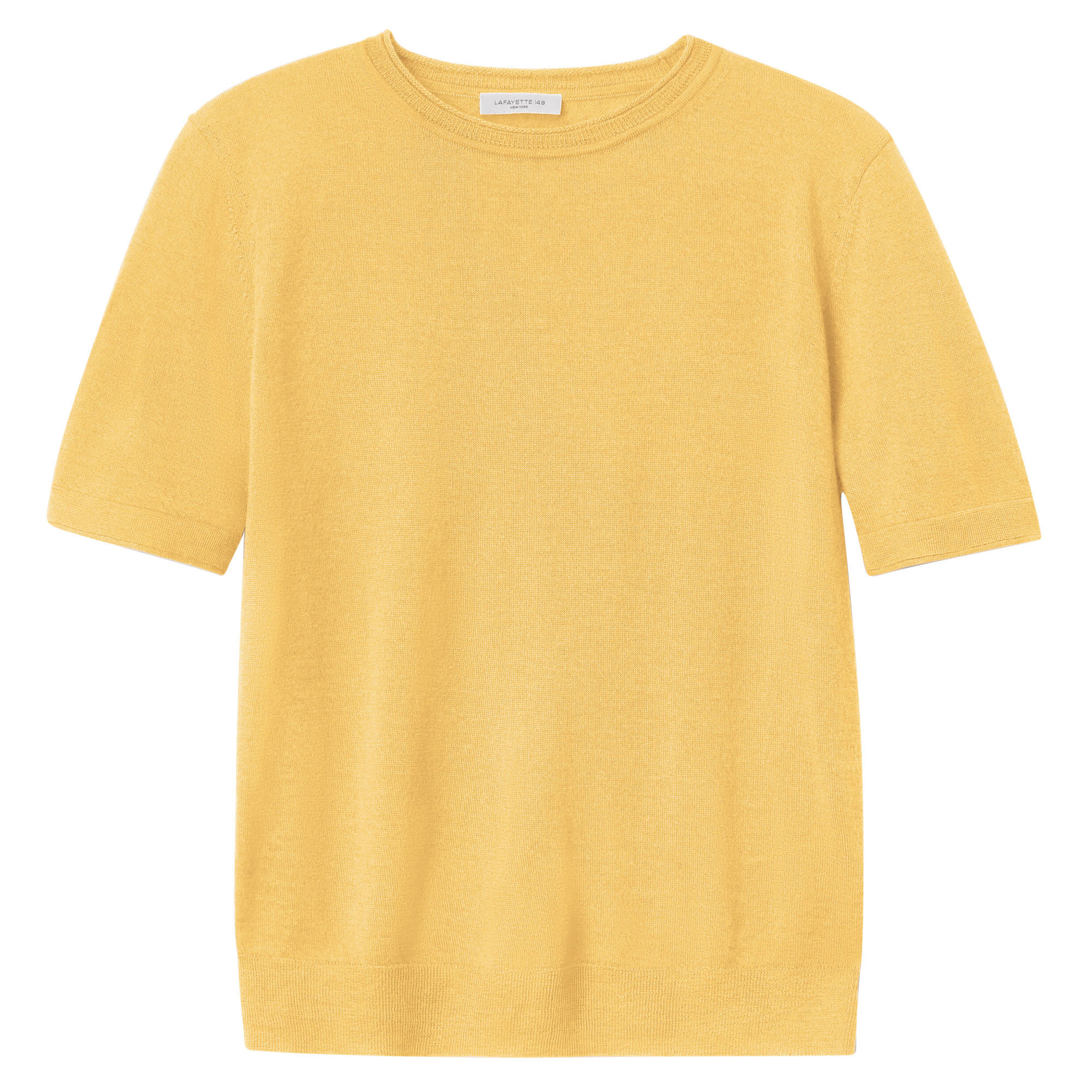 Short Sleeve Crewneck Cashmere Sweater