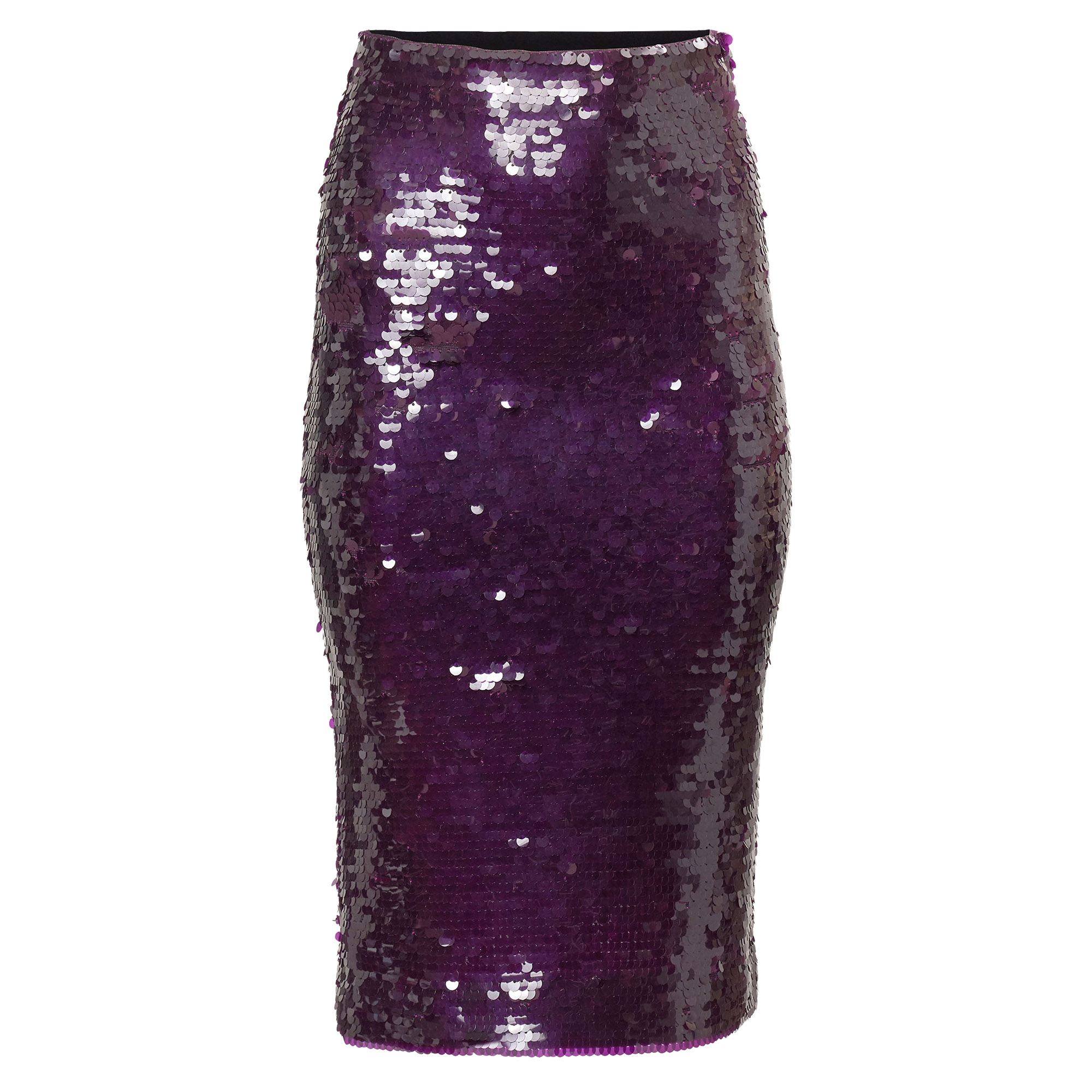 Sequined Merino Pencil Skirt