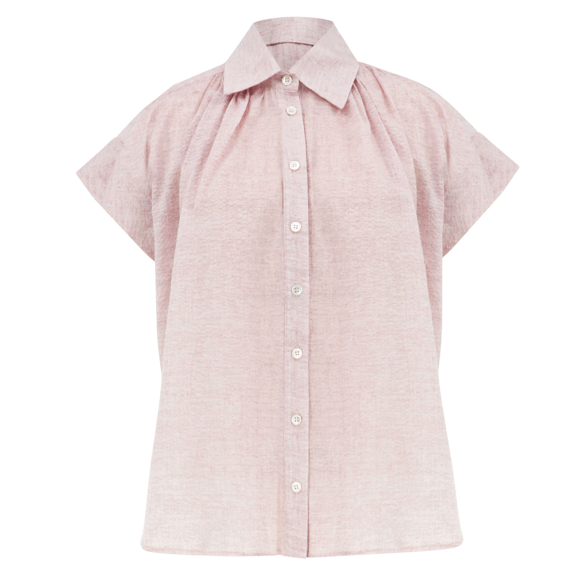 Trinity Short Sleeve Button-Up Top
