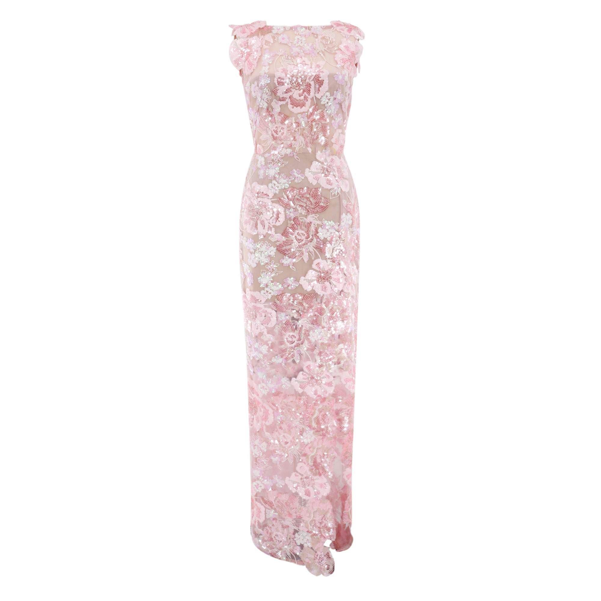Capri Sequin Ellie Cap Sleeve Maxi Dress