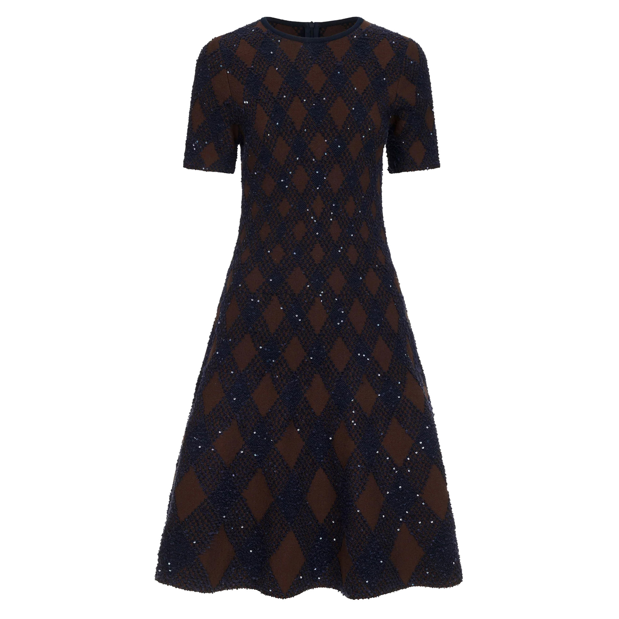 Argyle Knit Dress