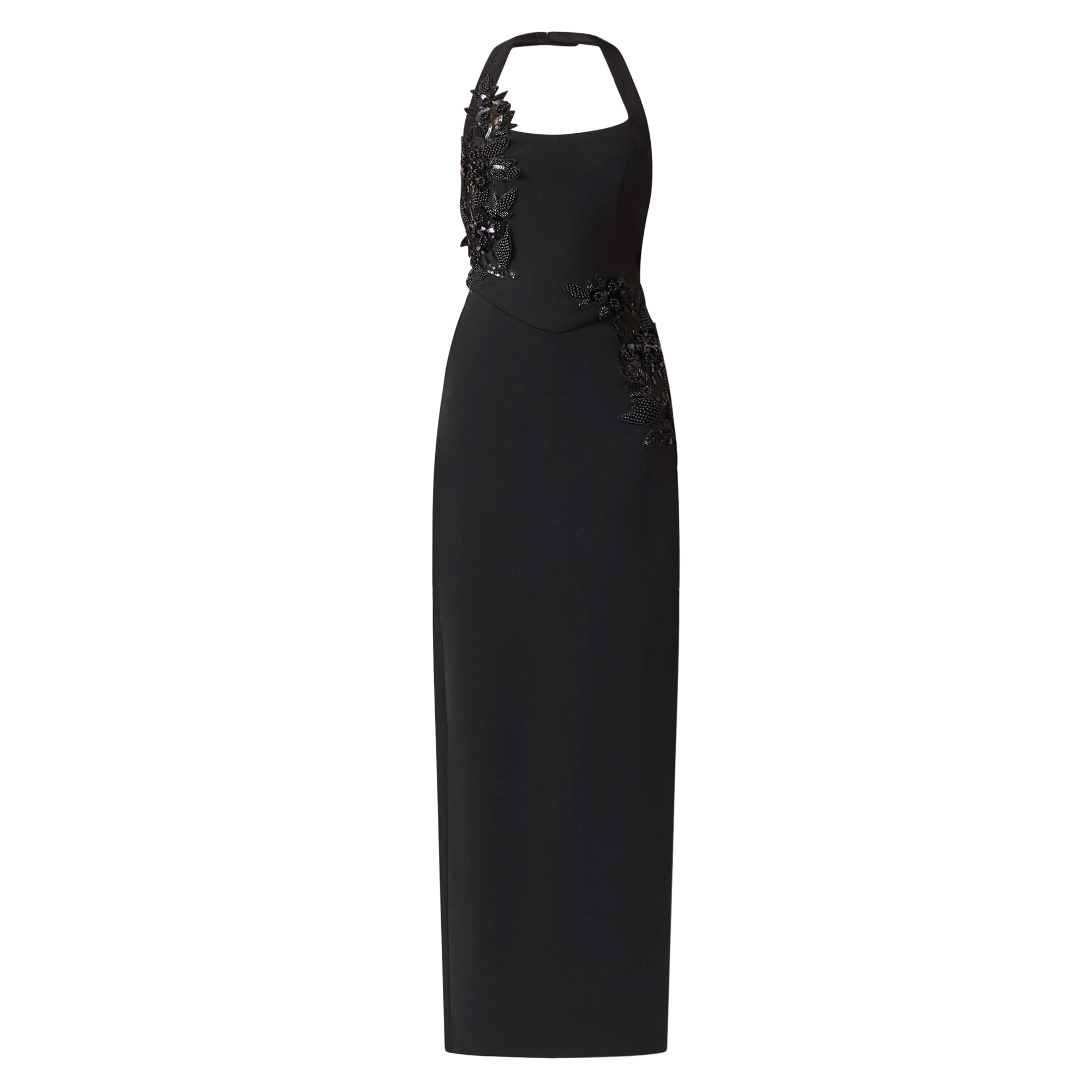 Odelia Beaded Halter Neck Gown