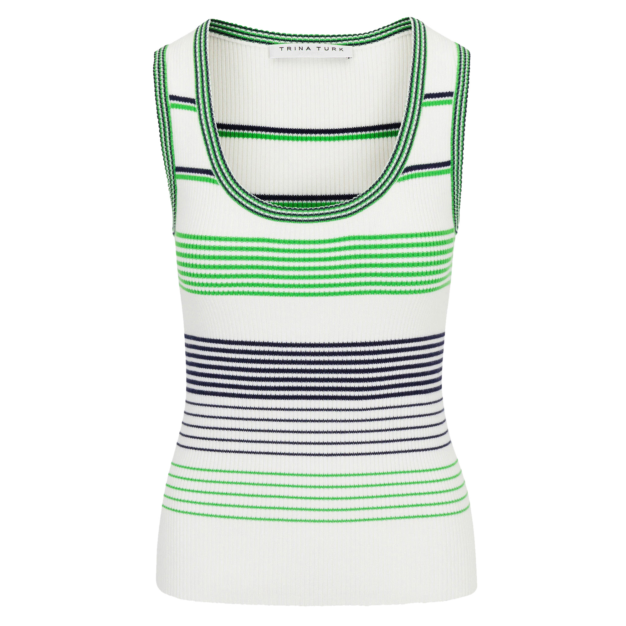 Paolini Scoop-Neck Rib Knit Tank Top