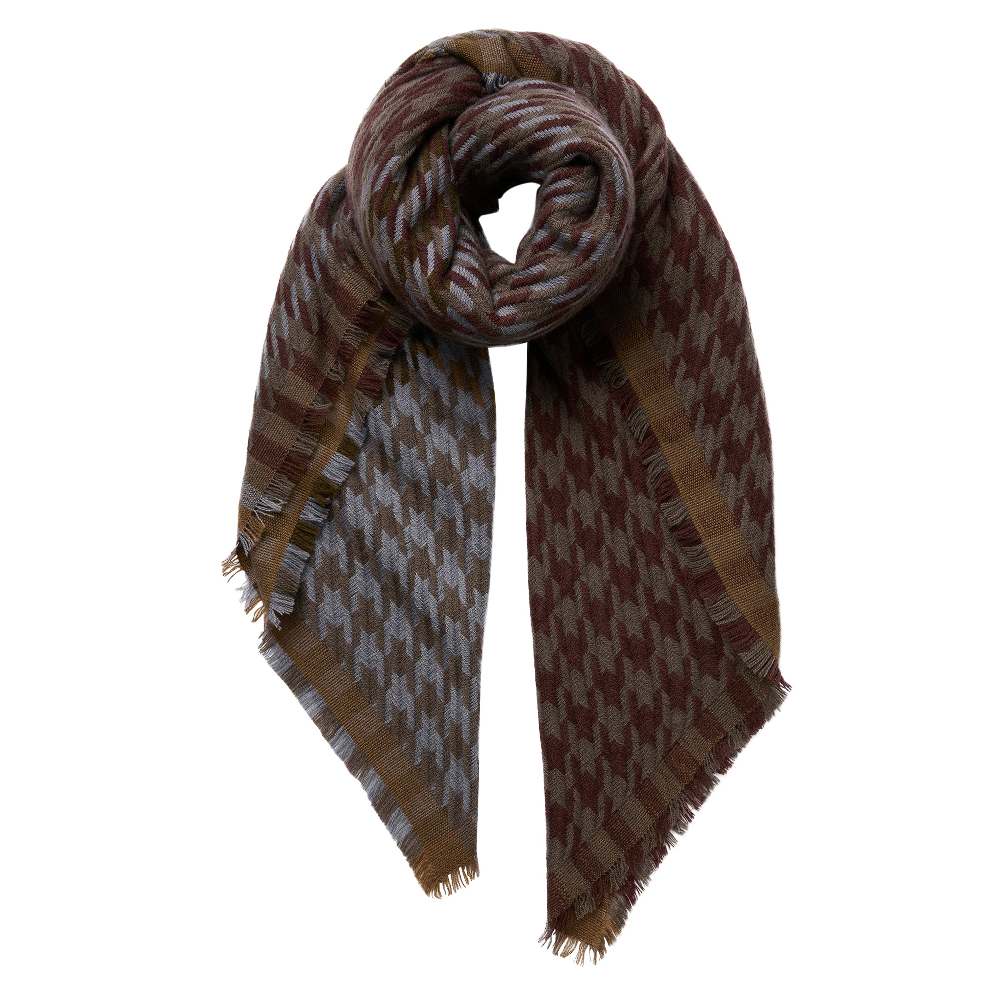 Houndstooth Square Scarf