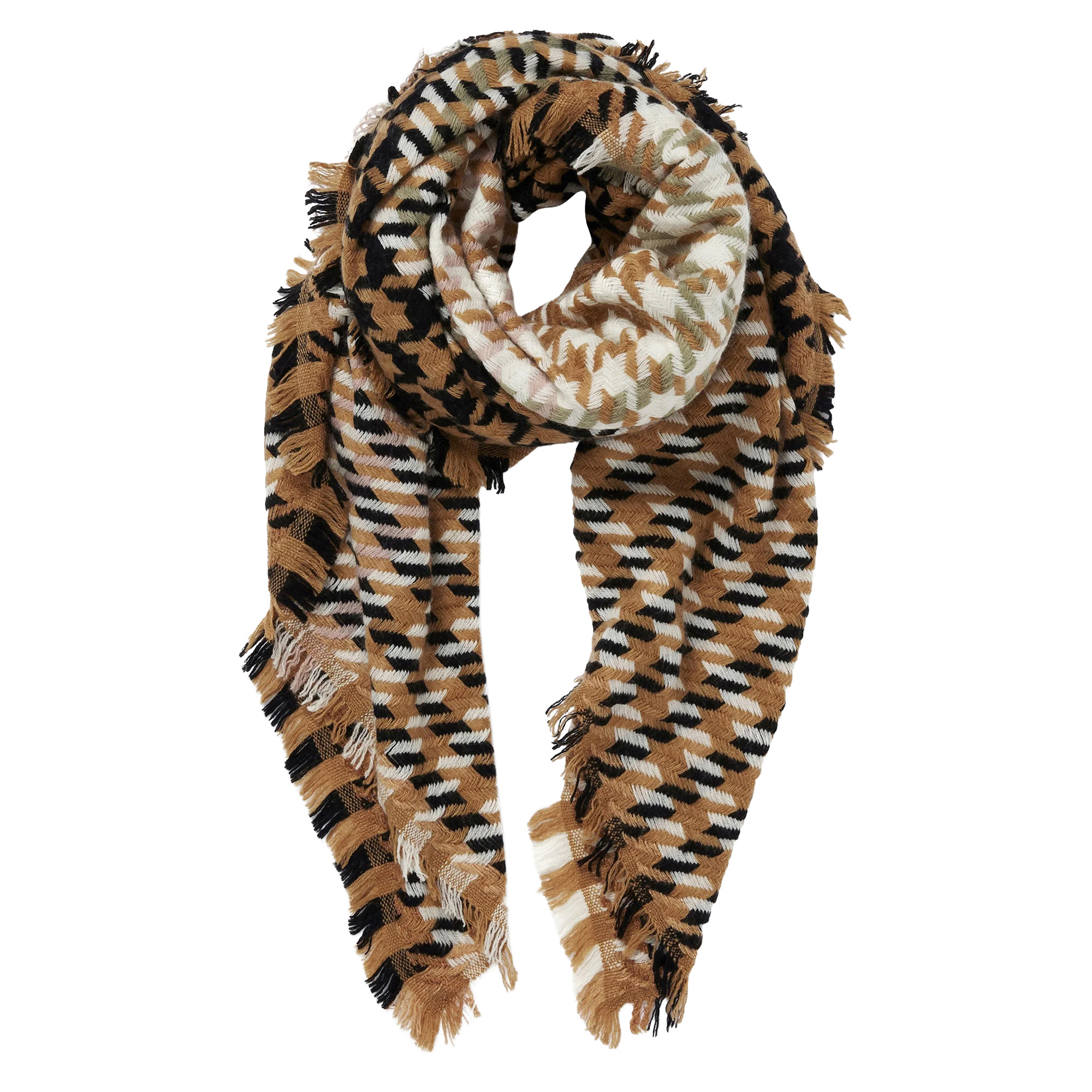 Houndstooth Square Scarf