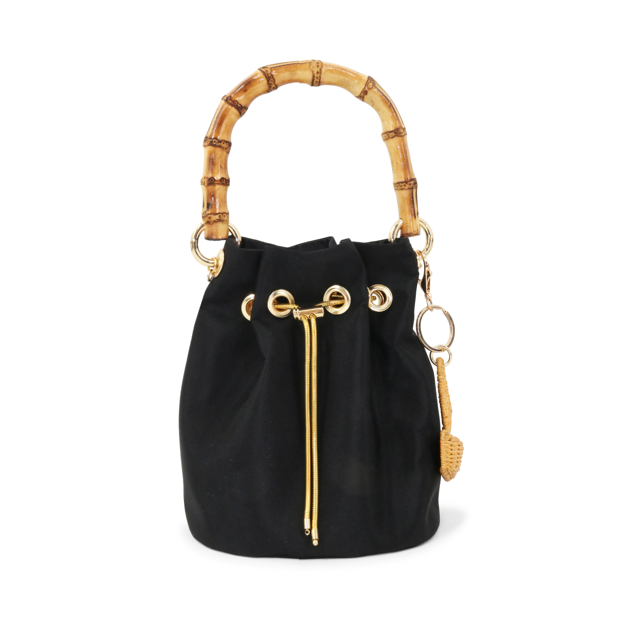 Ingrid Sailboat Bamboo-Handle Bag