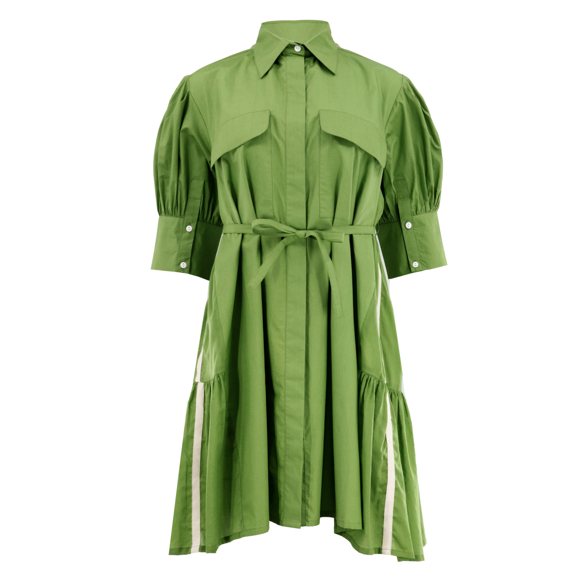 Short Sleeve Utility Tunic Mini Dress