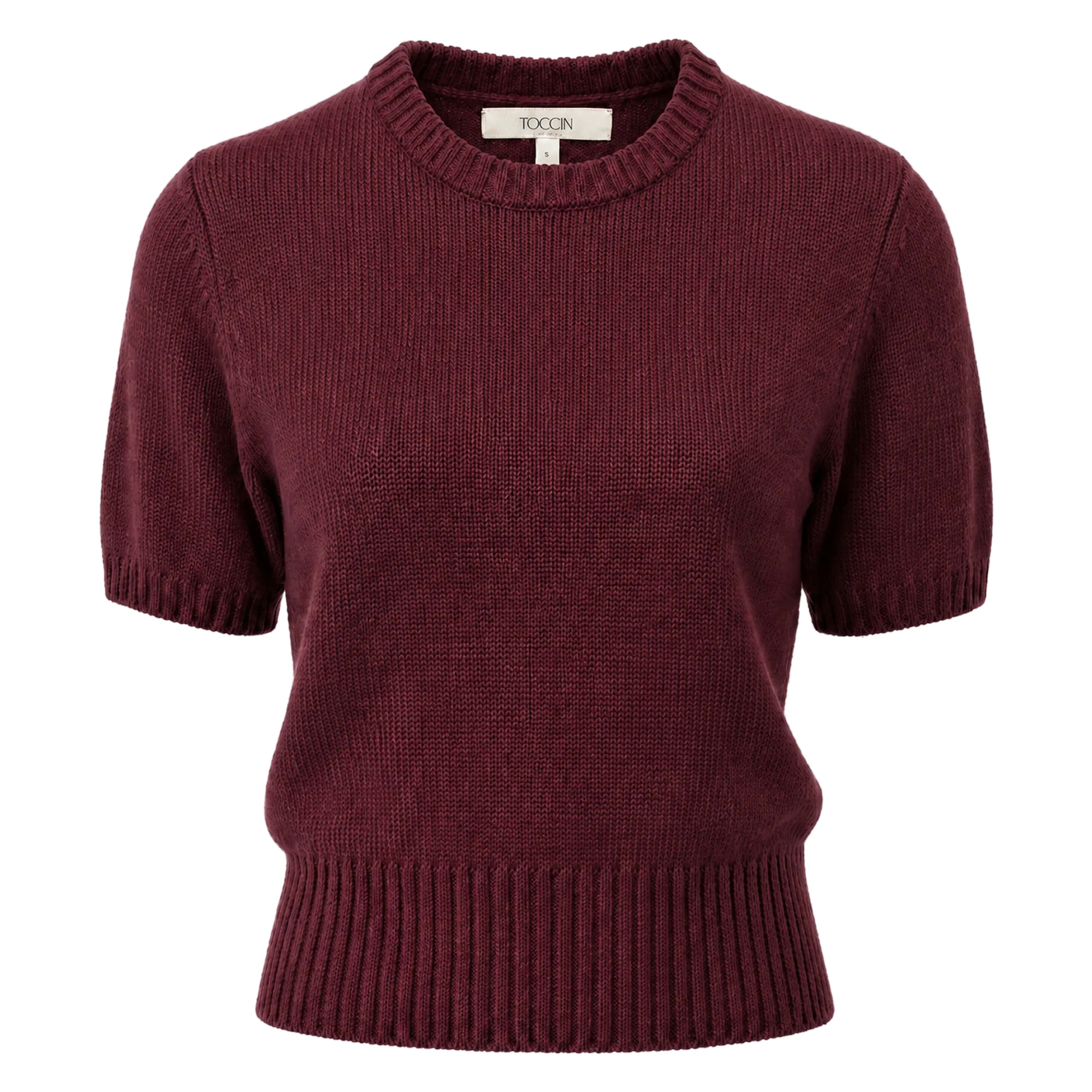 Elsie Ribbed Short Sleeve Sweater
