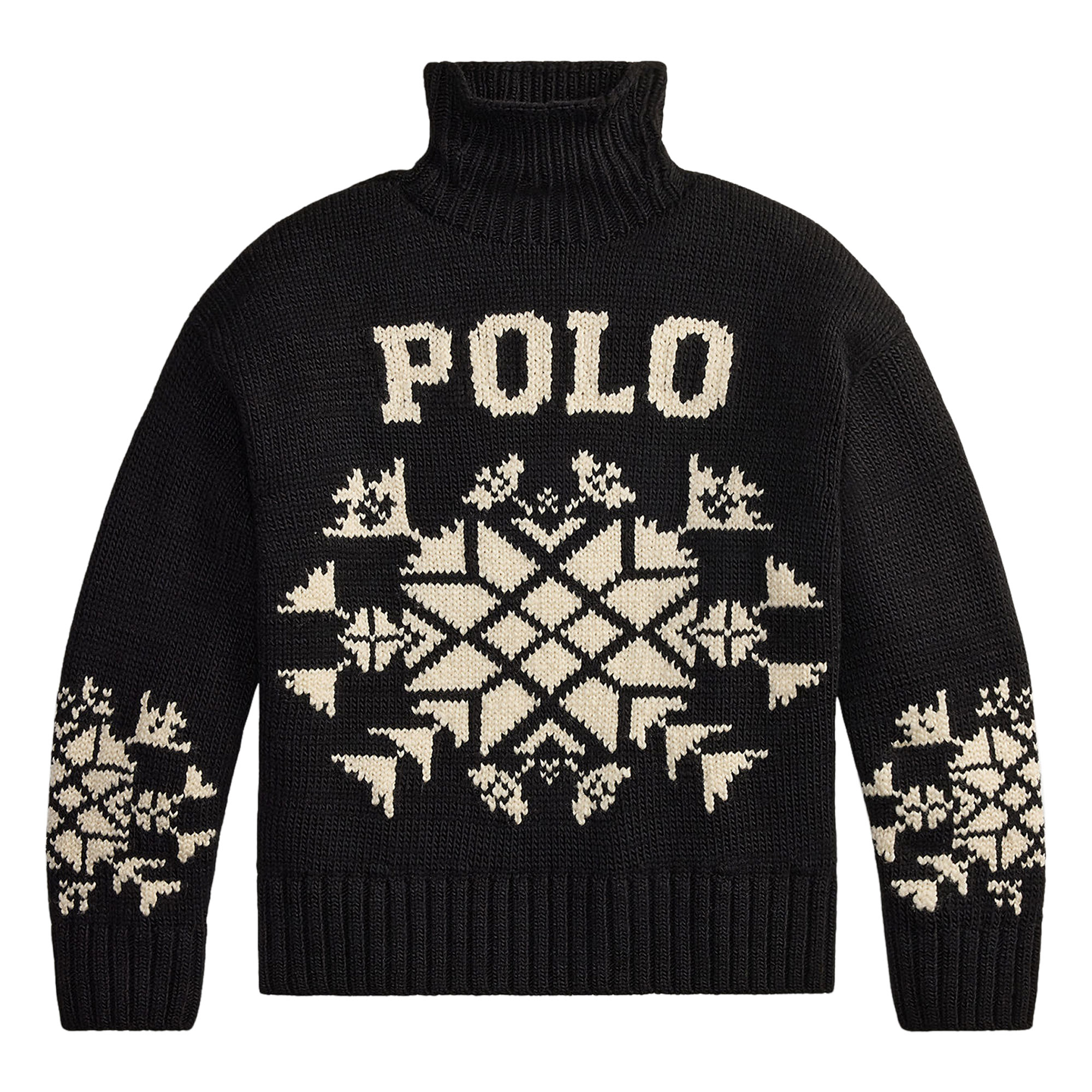 Wool Long Sleeve Turtleneck Sweater