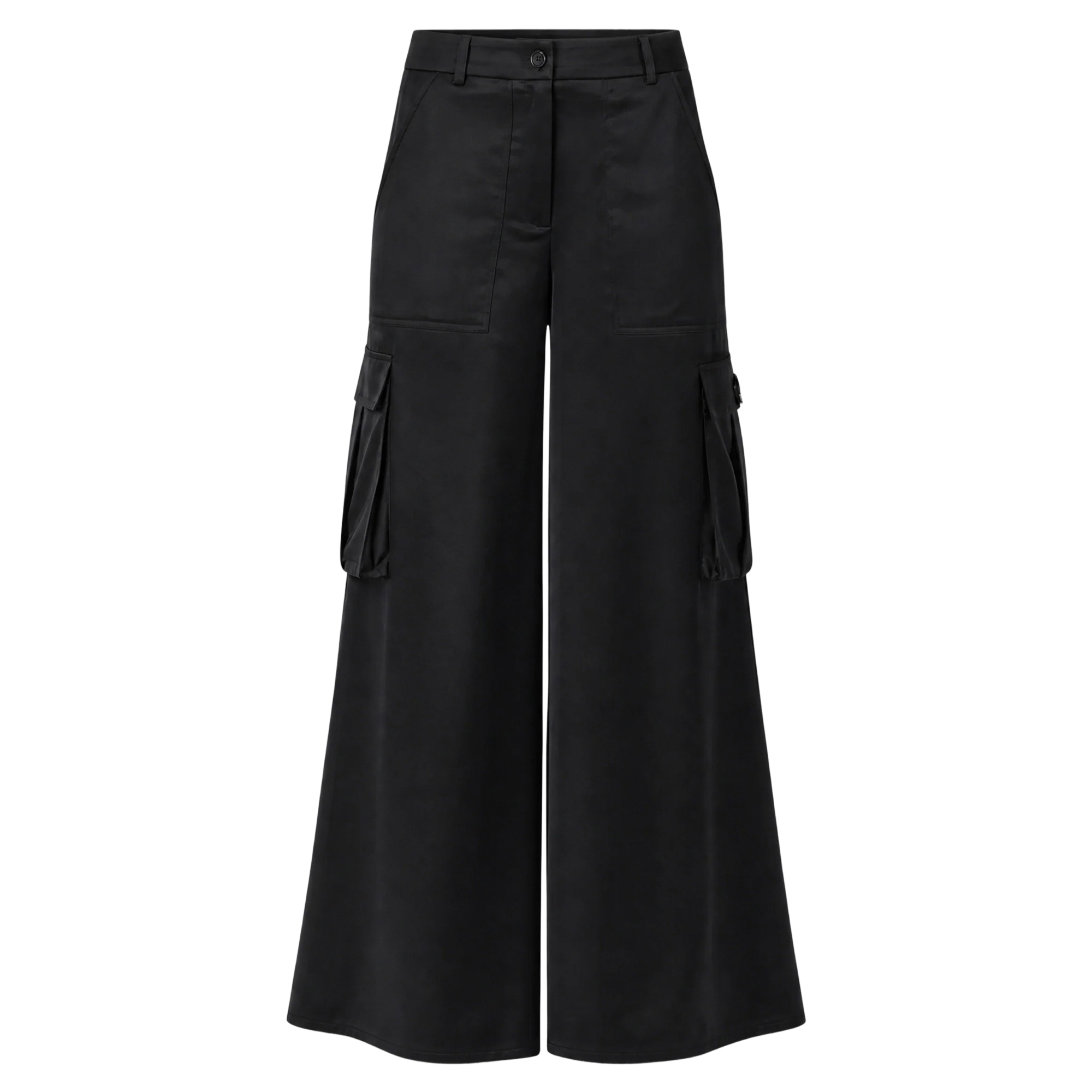 Maia Silky Satin Cargo Pant