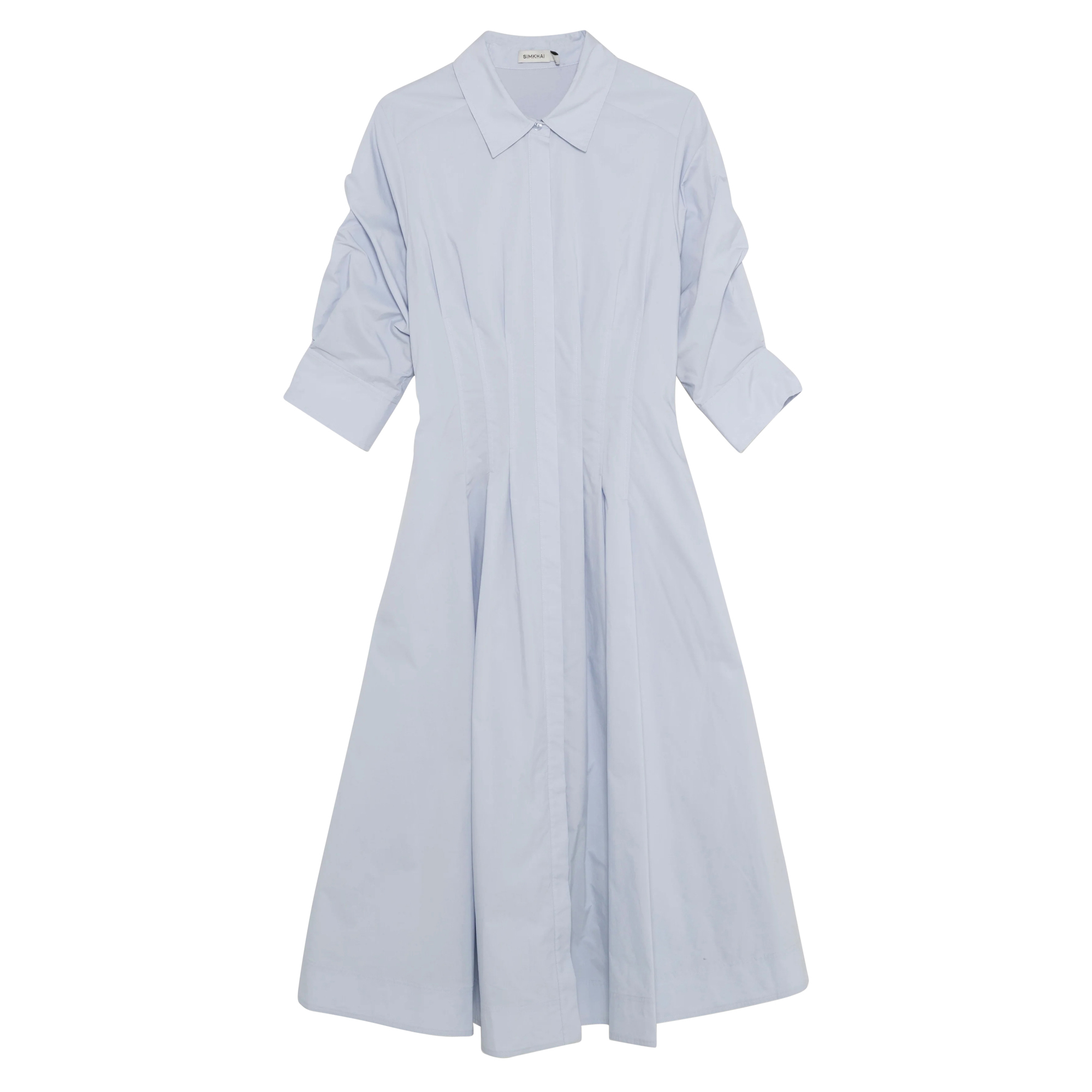 Jazz Cotton Pintuck Midi Dress