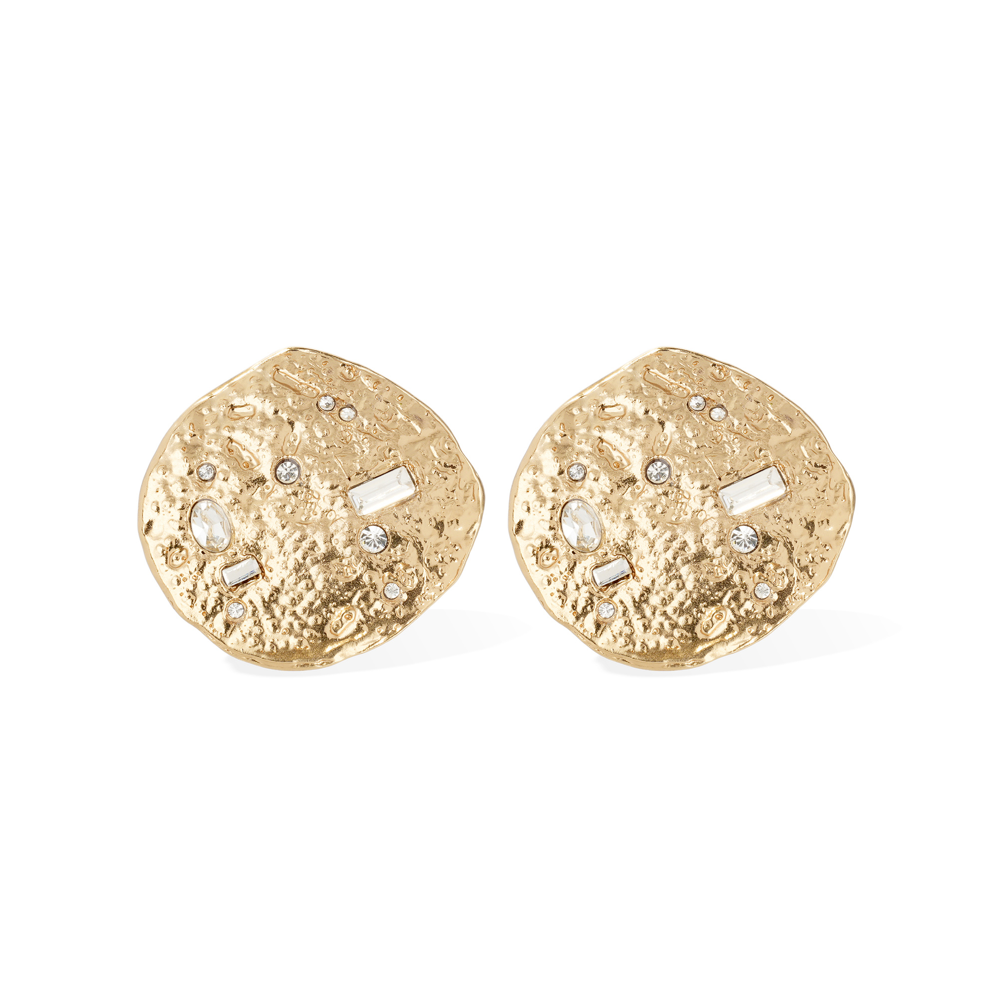 Eclipse Moon Strass Studs Earrings