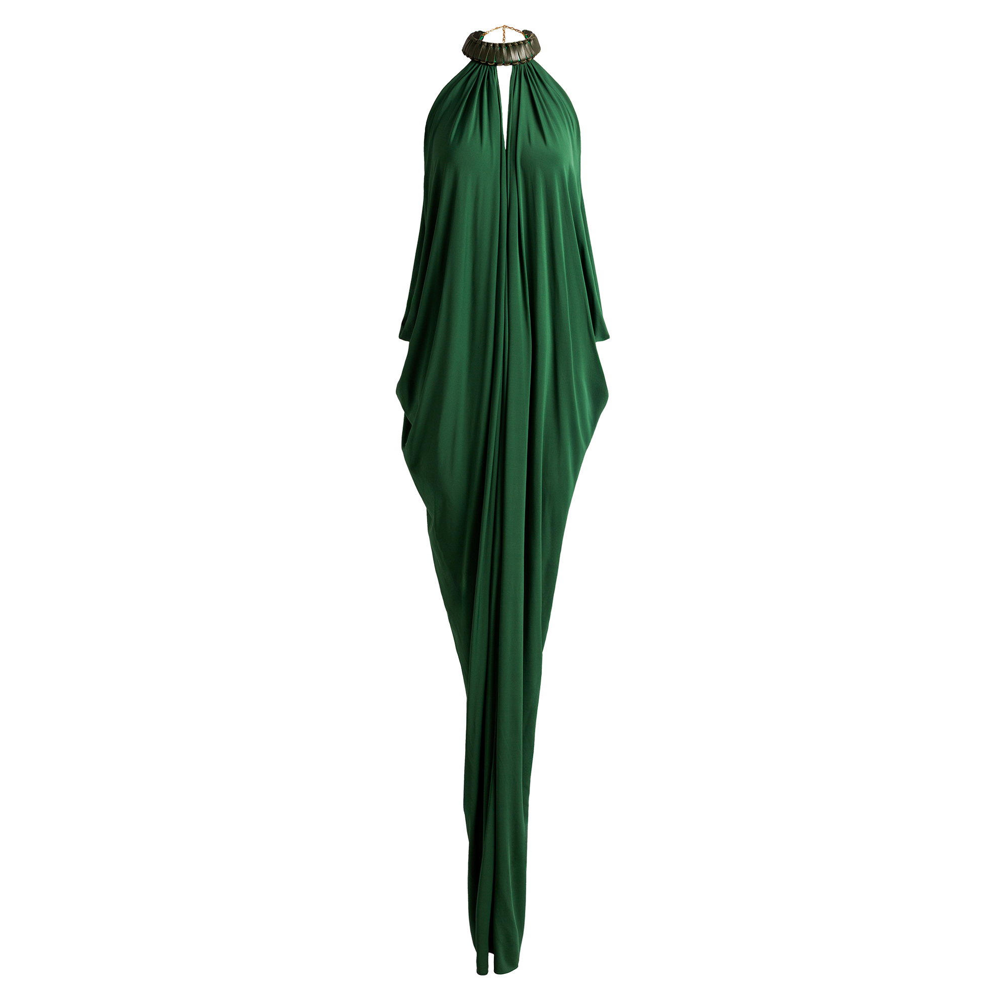 Niagara Halterneck Gathered Maxi Dress