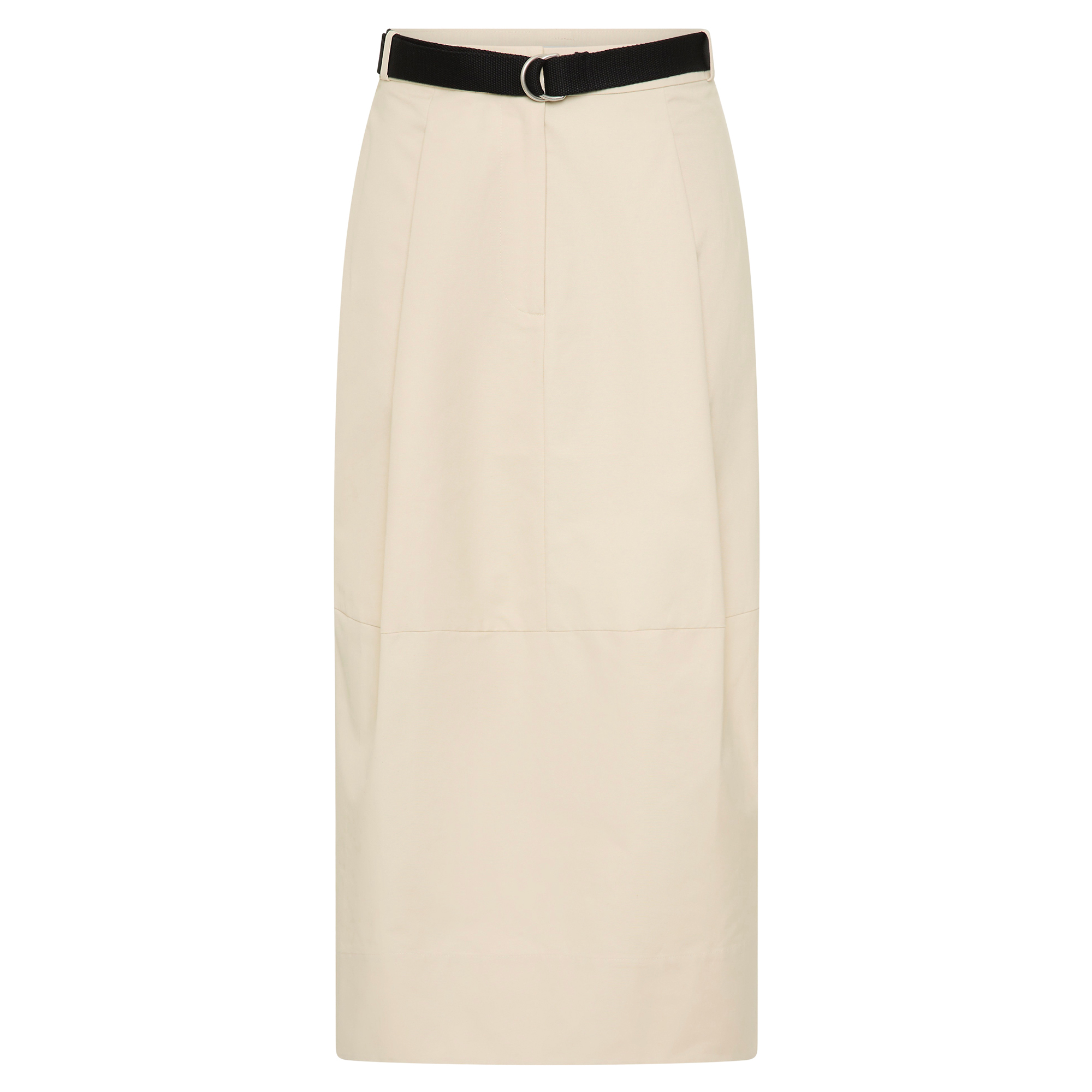 Canvas Pleat Cocoon Skirt