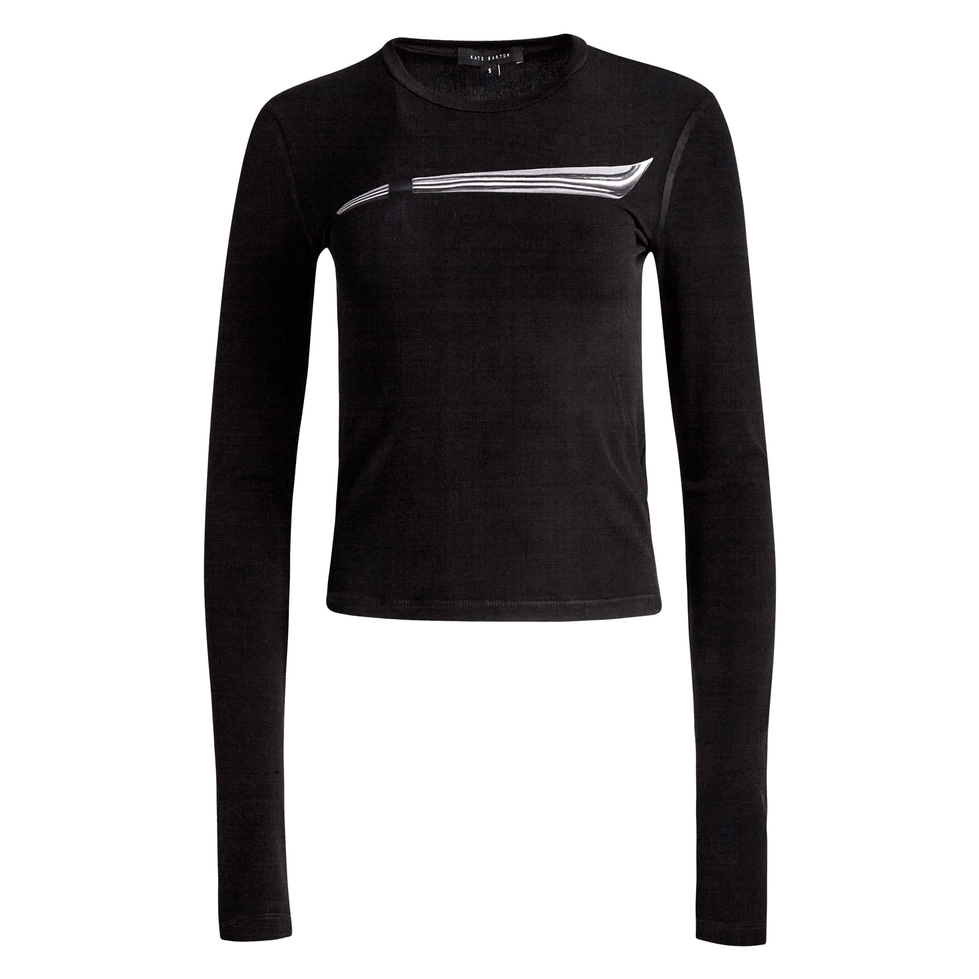 Illusion Print Long Sleeve Top