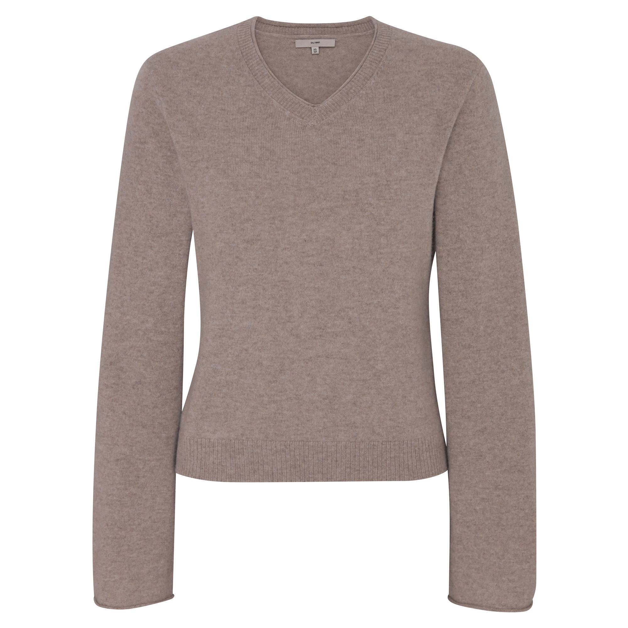 V-Neck Cashmere Knit Sweater