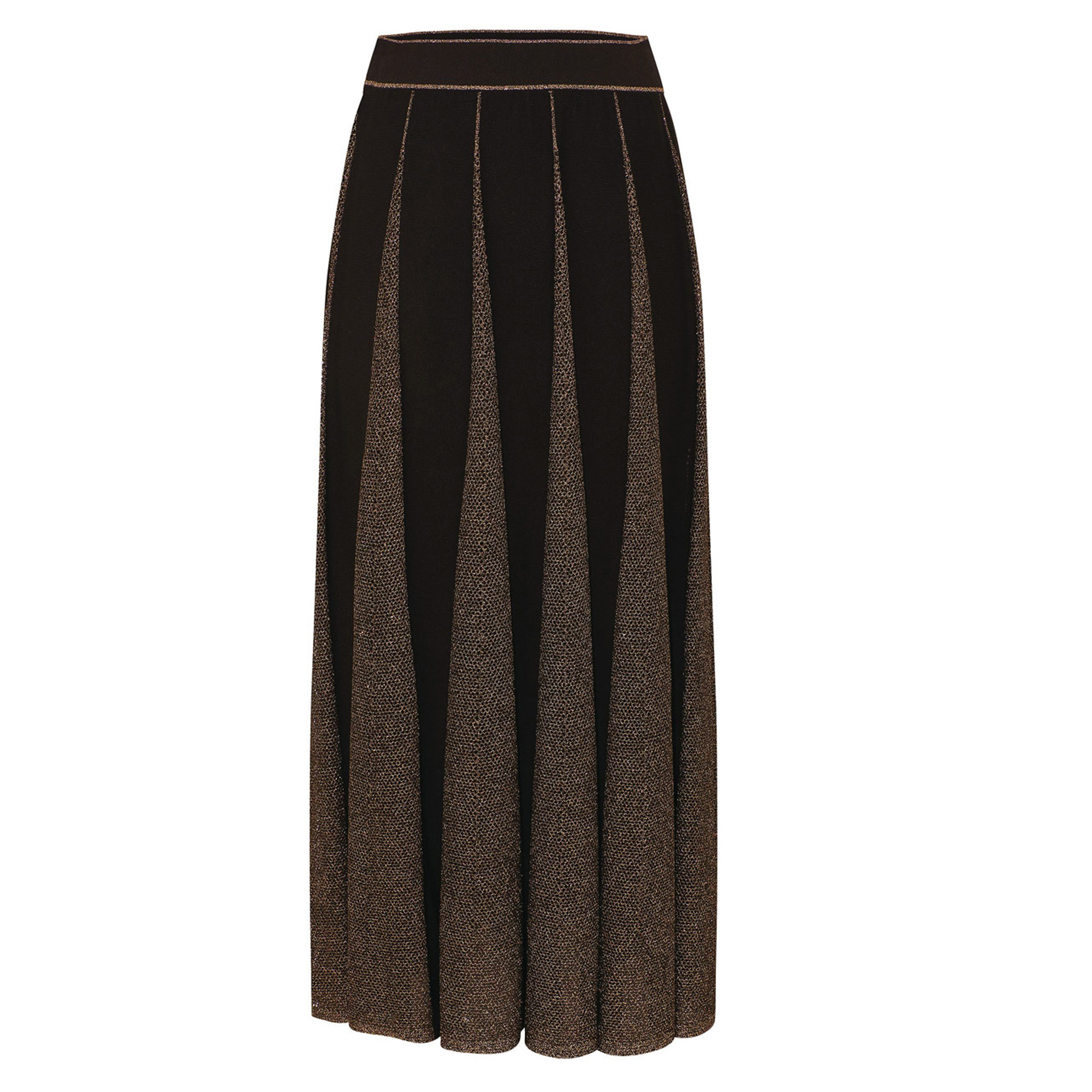 Valiant Metallic Midi Skirt