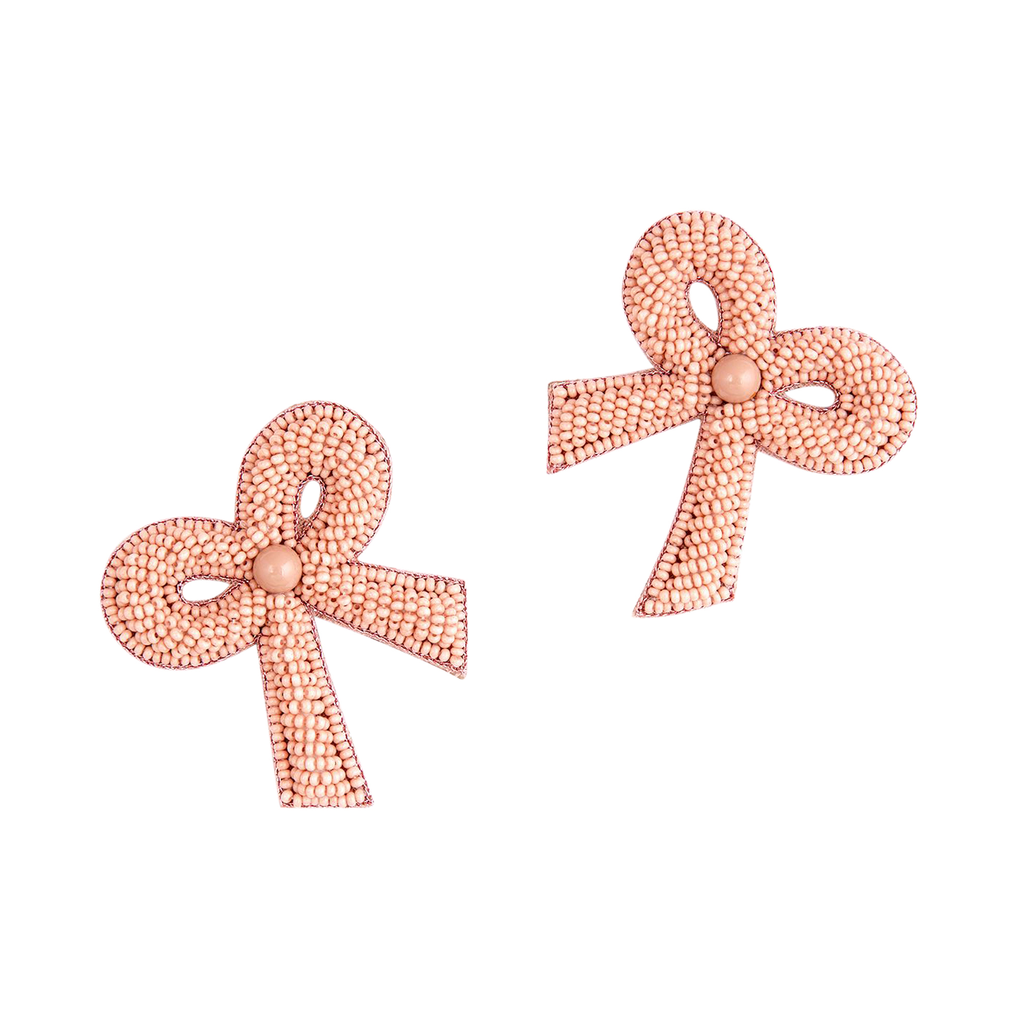 Kane Beaded Bow Stud Earrings