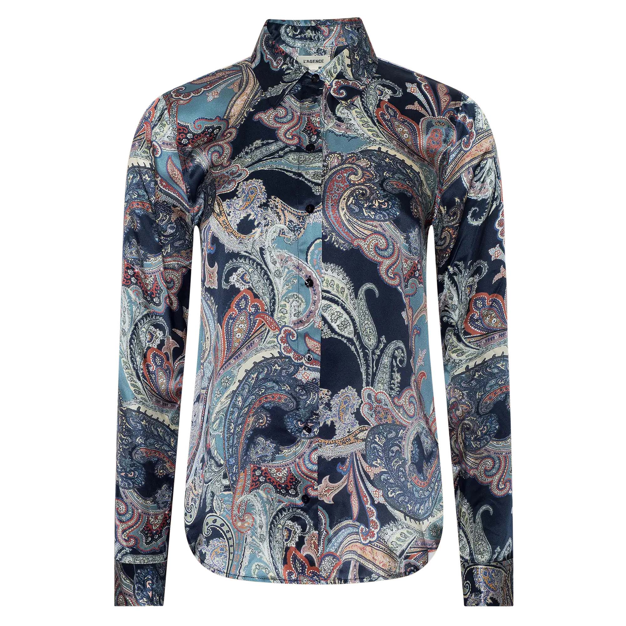 Tyler Long Sleeve Silk Blouse