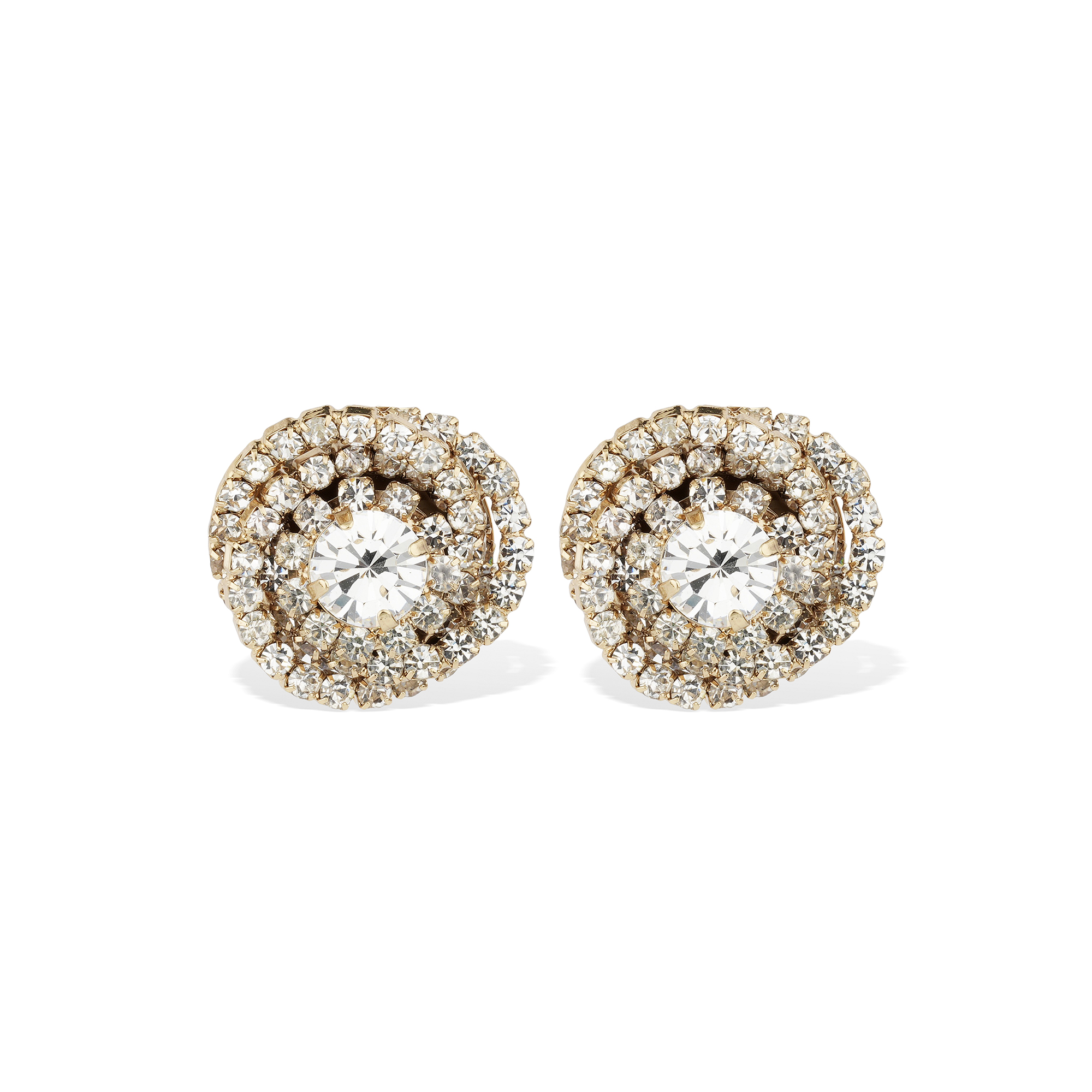 Atika Strass Stud Earrings